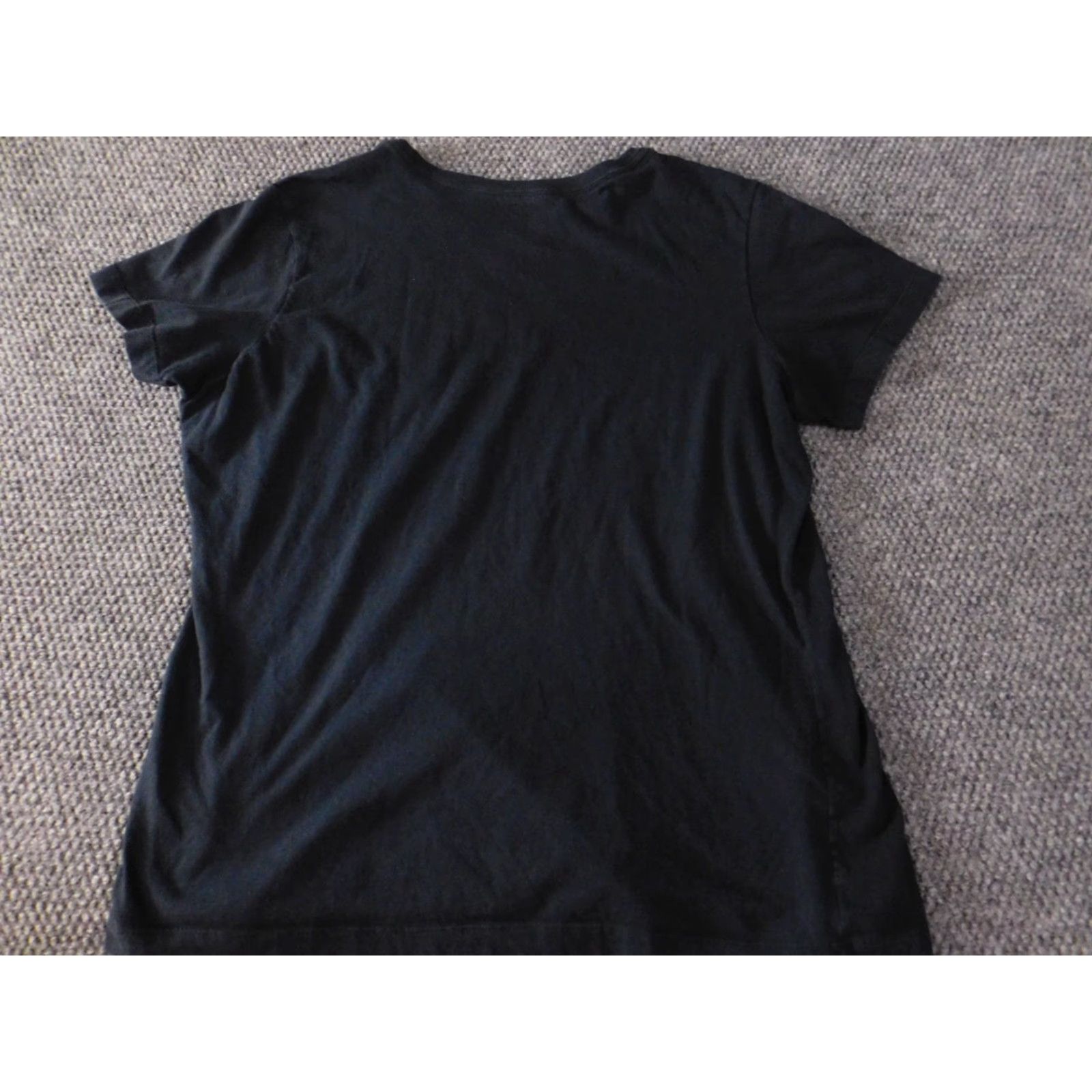Nike Nike Womens Shirt 2XL Black Slim Fit Pullover Crew Neck Cotton T-Shirt Casual Slimming Button IDaho Logo Size XXL / US 16-18 / IT 52-54 - 7 Thumbnail