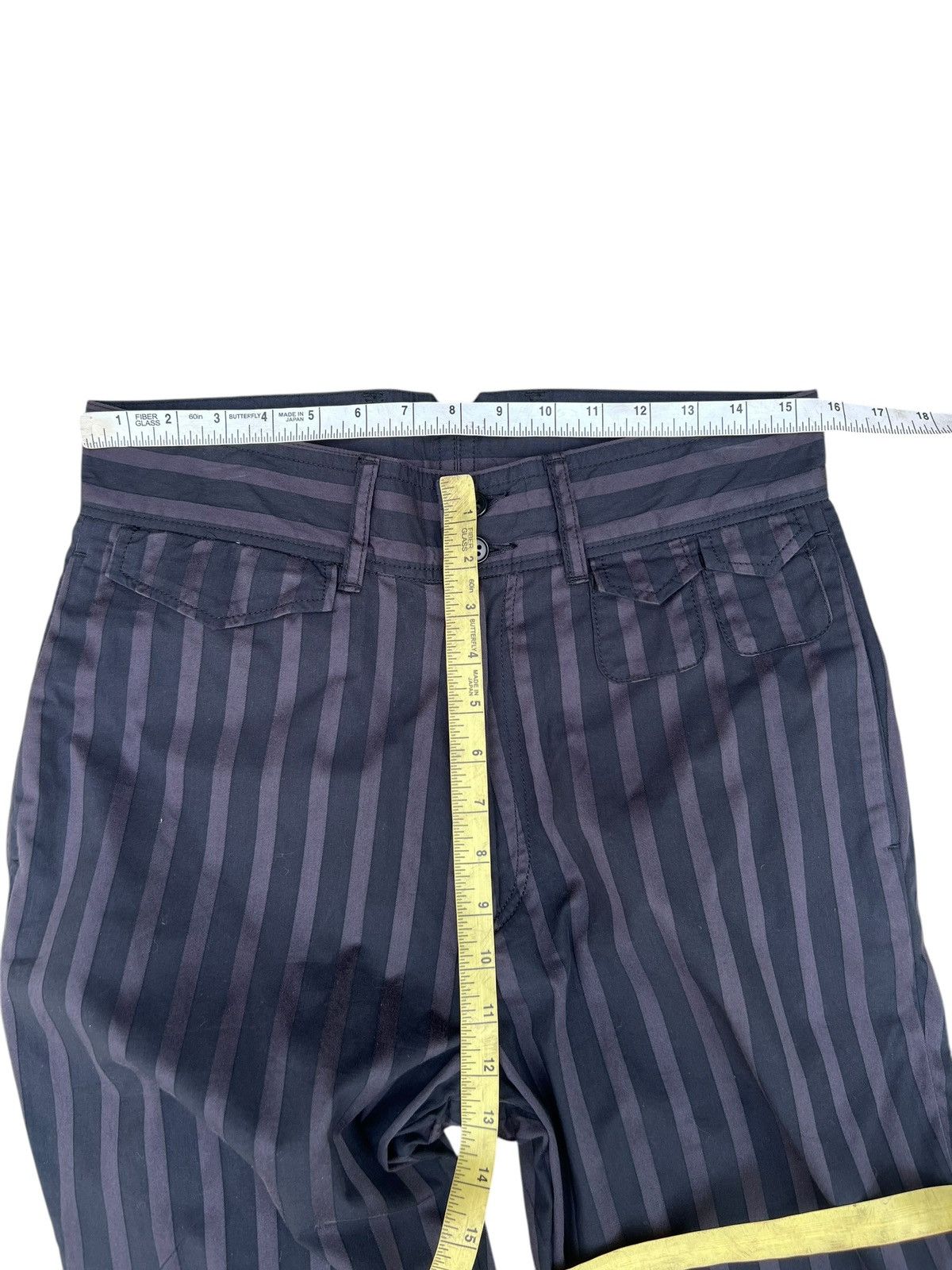 Bed j.w. Ford MOTEL By Keisuke Kohsaka Vertical Striped Cropped Pant Size US 31 - 2 Thumbnail