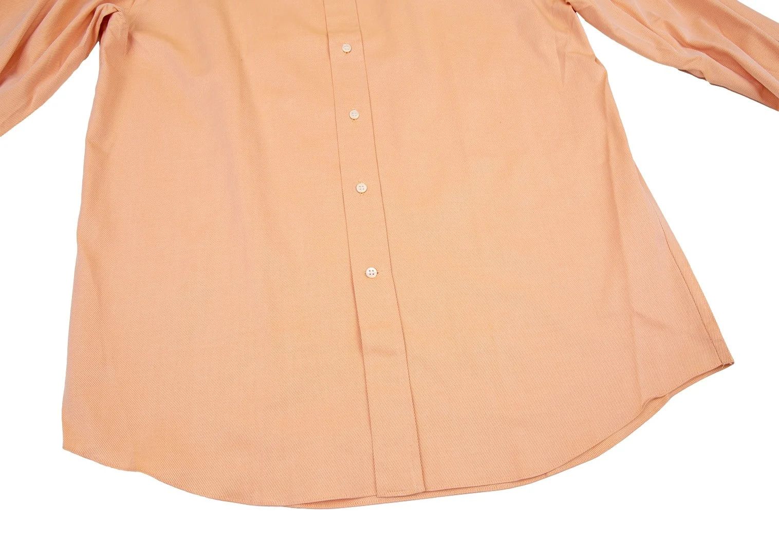 Dries Van Noten Cotton Double Cuff Long Sleeve Shirt in Light Orange Size US XXS / EU 40 - 7 Thumbnail