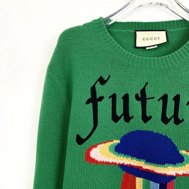 Gucci Gucci Green letter planet inlaid wool round-neck long-sleev Size US S / EU 44-46 / 1 - 3 Thumbnail