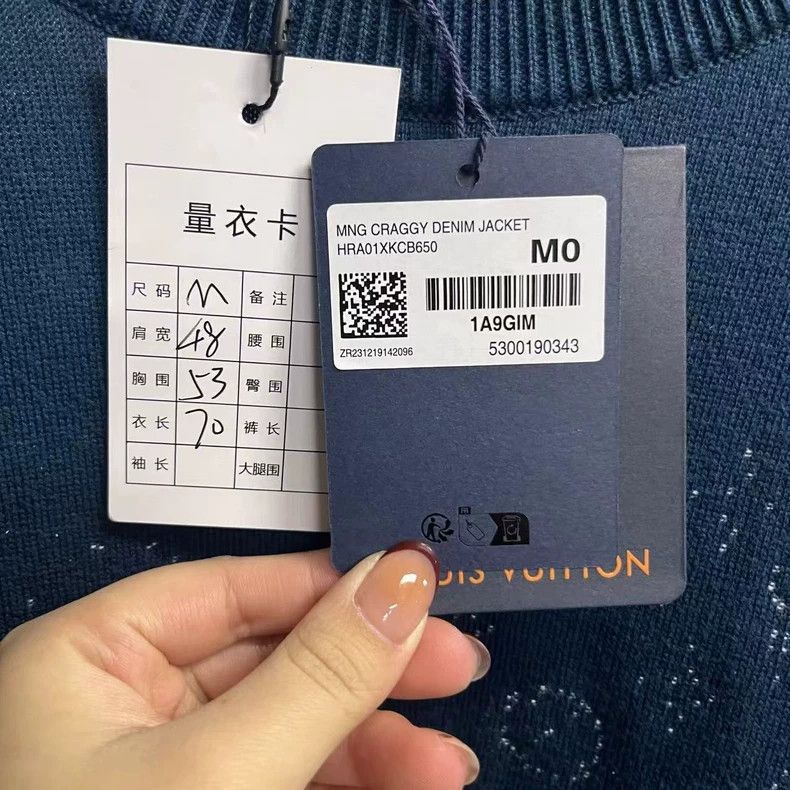 Louis Vuitton Louis Vuitton Blue logo letter jacquard gradient crew neck Size US M / EU 48-50 / 2 - 3 Thumbnail
