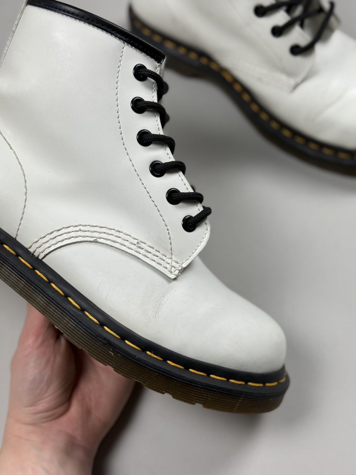 Dr. Martens Dr. Martens Doc’s Ladies Leather Lace Up Combat Boots Shoes Size US 7 / IT 37 - 8 Thumbnail