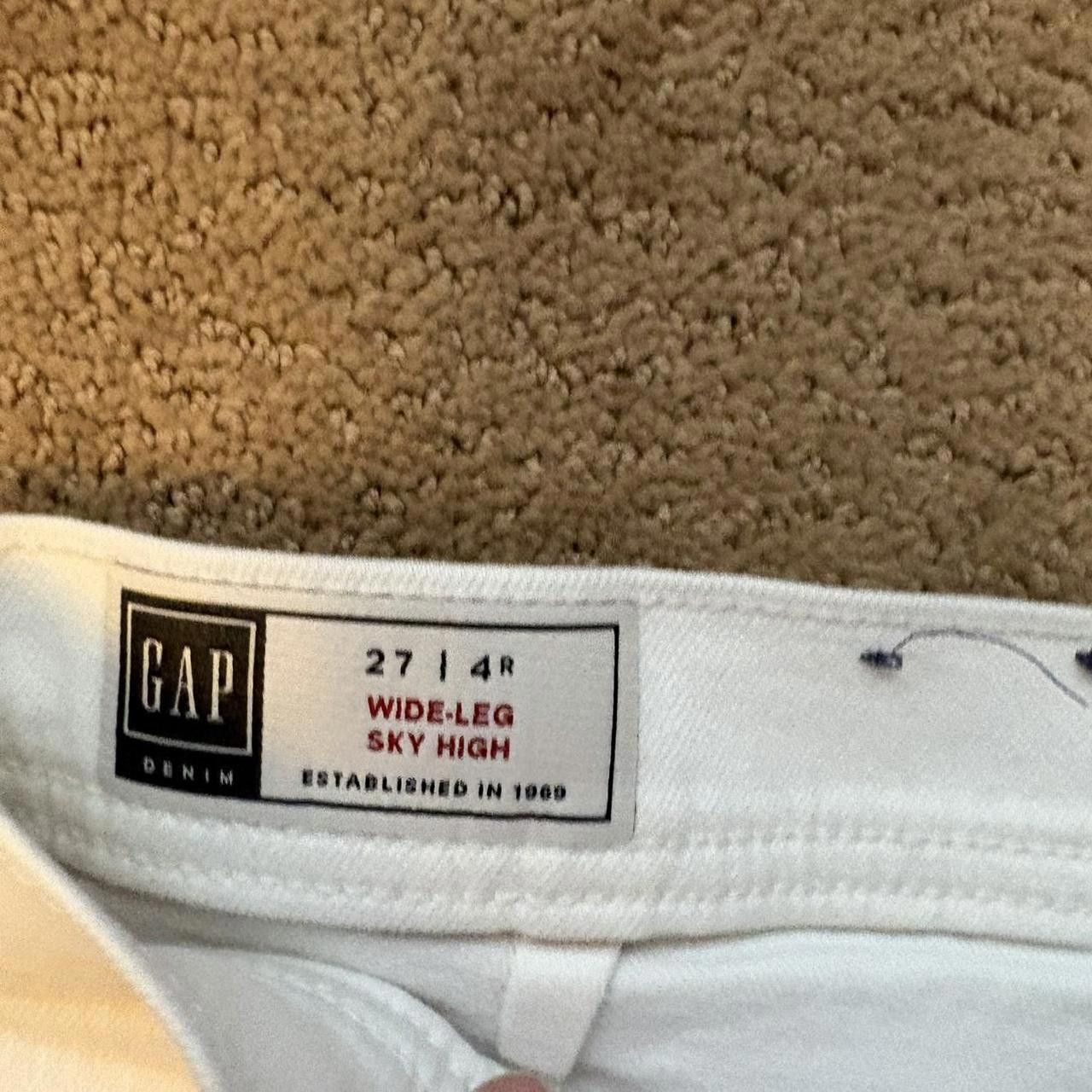 Gap Gap Women's White and Cream Jeans Size 27" / US 4 / IT 40 - 4 Thumbnail
