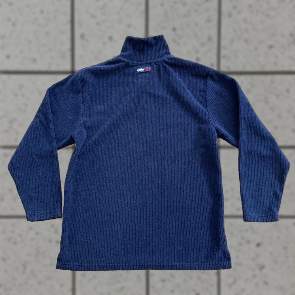 Vintage VINTAGE Tommy Jeans Fleece Sweater Men M Blue 90s Y2k 1/4 Zip Pendant Turtleneck Size US M / EU 48-50 / 2 - 1 Thumbnail