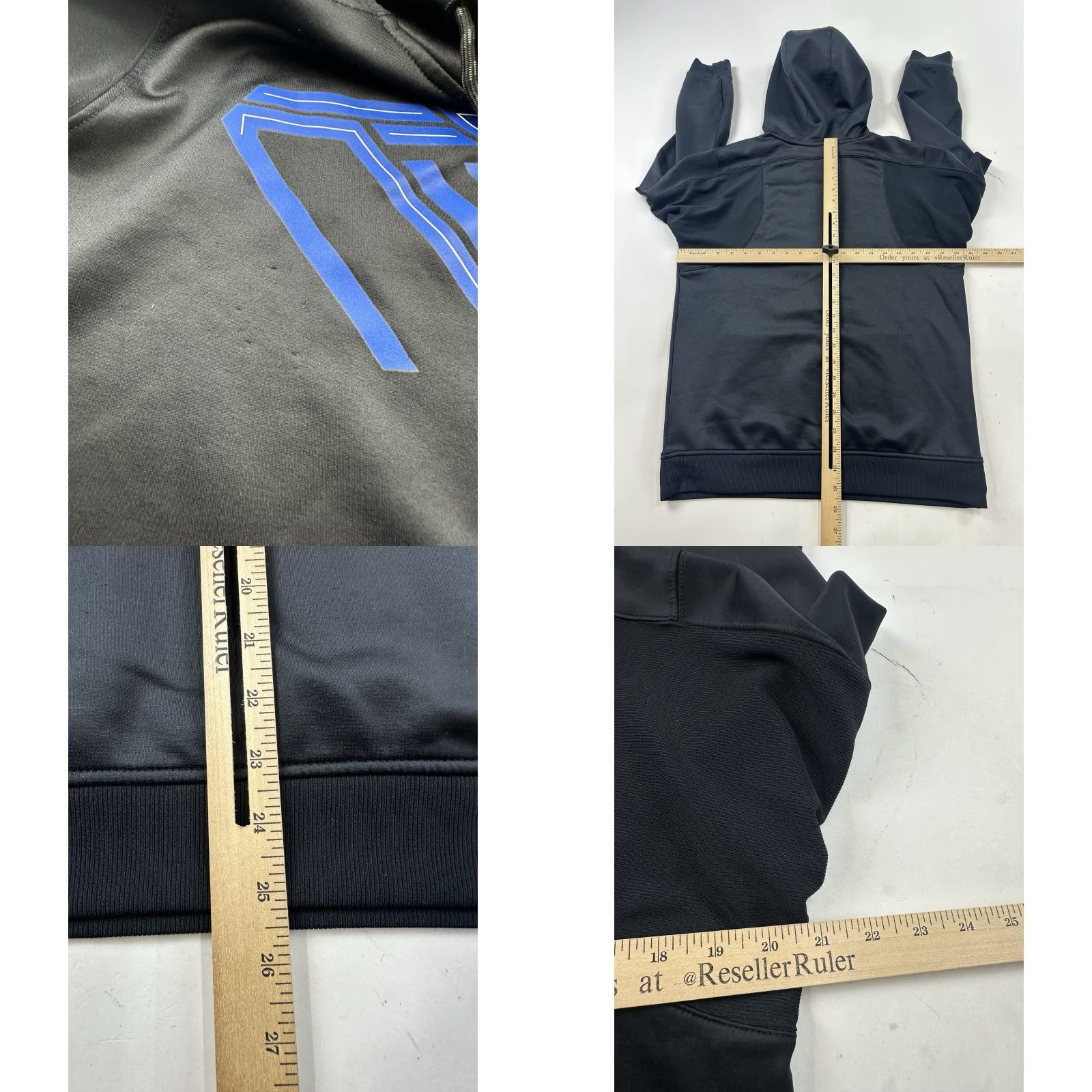 Vintage EvoShield Hoodie Sweatshirt Mens Small Black Logo Pullover Hooded Front Pockets Sweatshirt Size US S / EU 44-46 / 1 - 8 Thumbnail