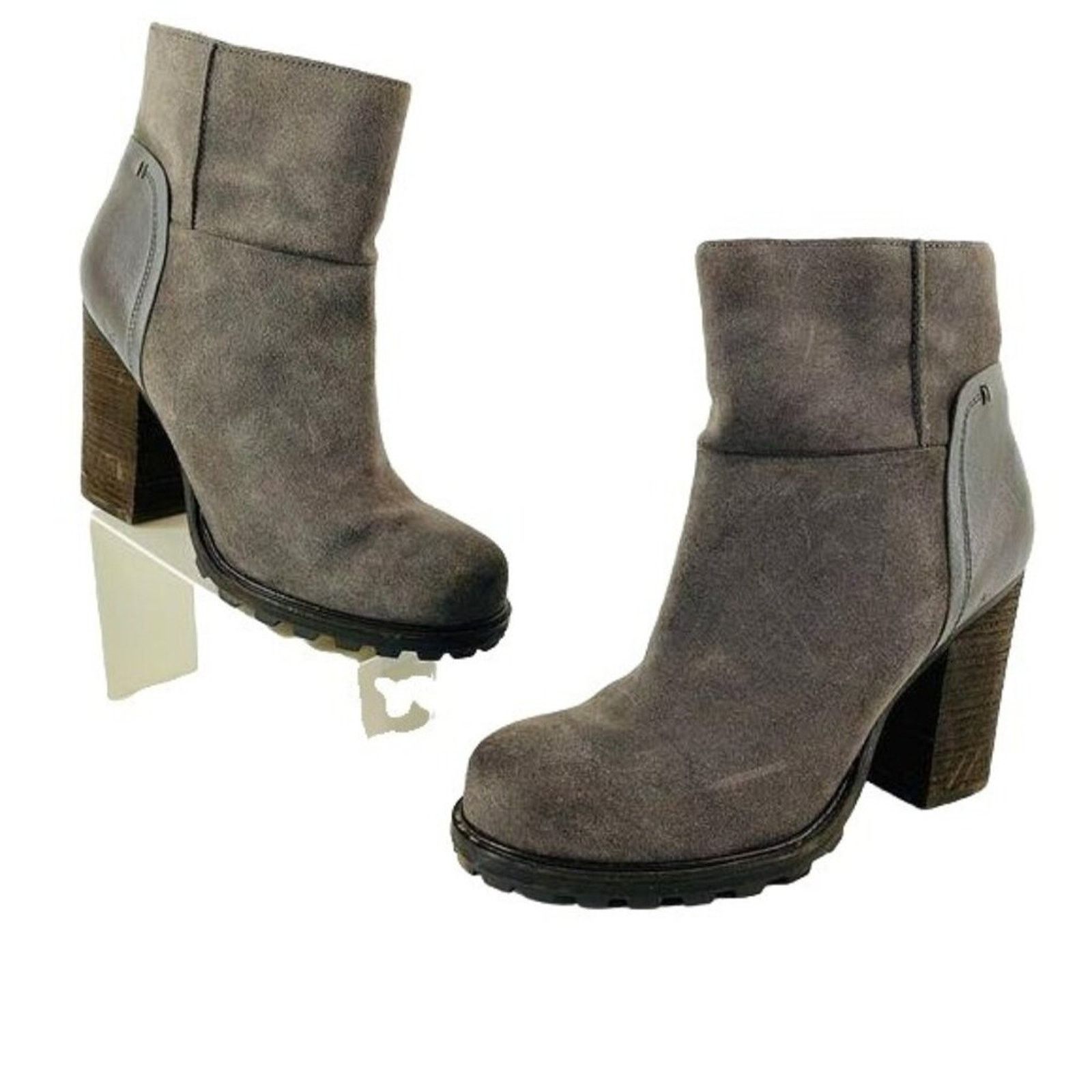 Sam Edelman Sam Edelman Gray Suede Franklin Heeled Ankle Bootie 9.5 Size US 9.5 / IT 39.5 - 1 Thumbnail