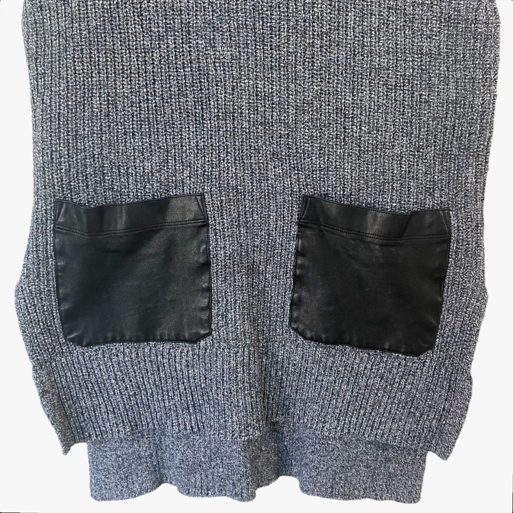 Banana Republic Banana Republic Sleeveless Turtleneck Sweater Women's Small Gray HILO Ribbed Top Pocketed Pullover Size S / US 4 / IT 40 - 6 Thumbnail