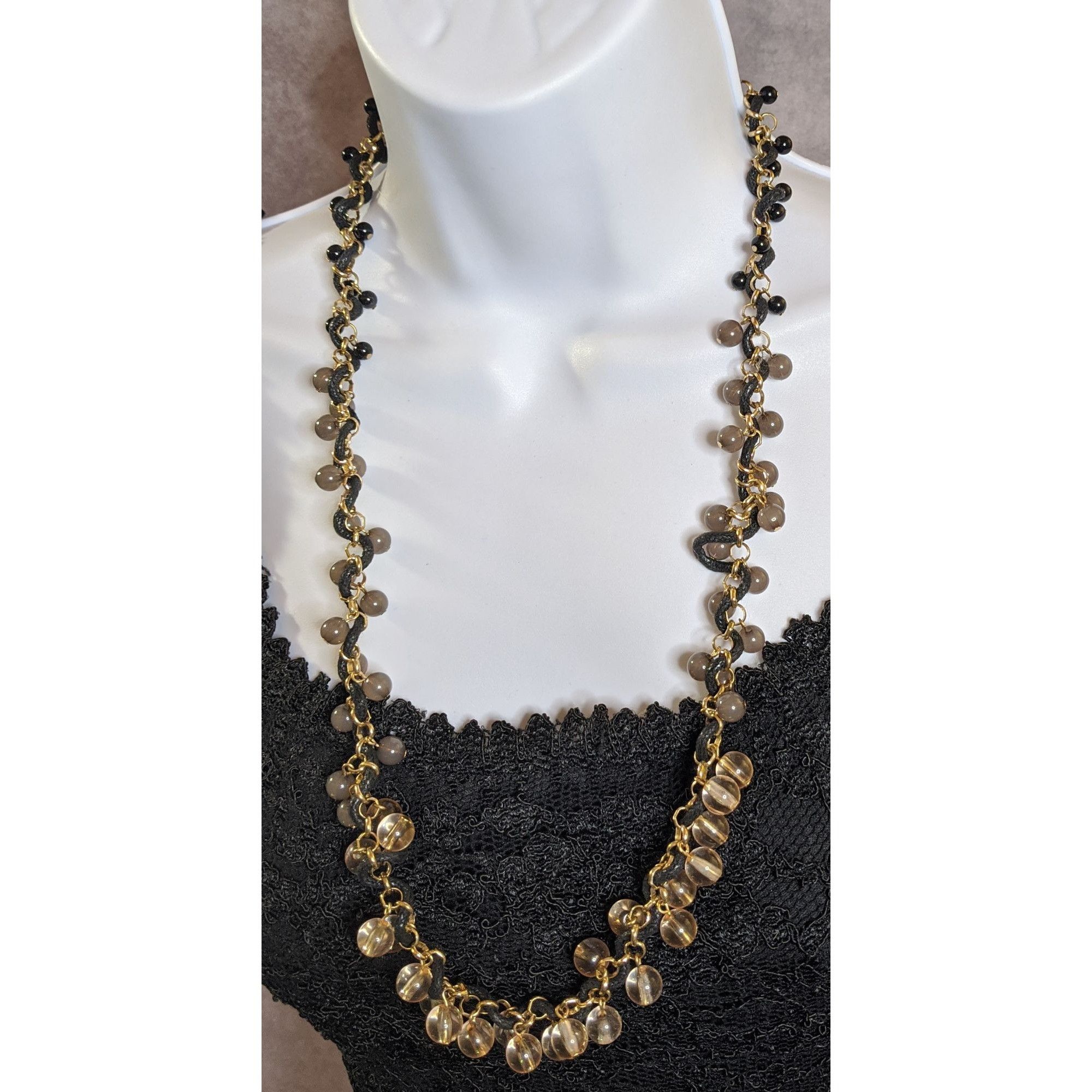 Coldwater Creek Vintage Coldwater Creek Grey Beaded Necklace Size ONE SIZE - 5 Thumbnail