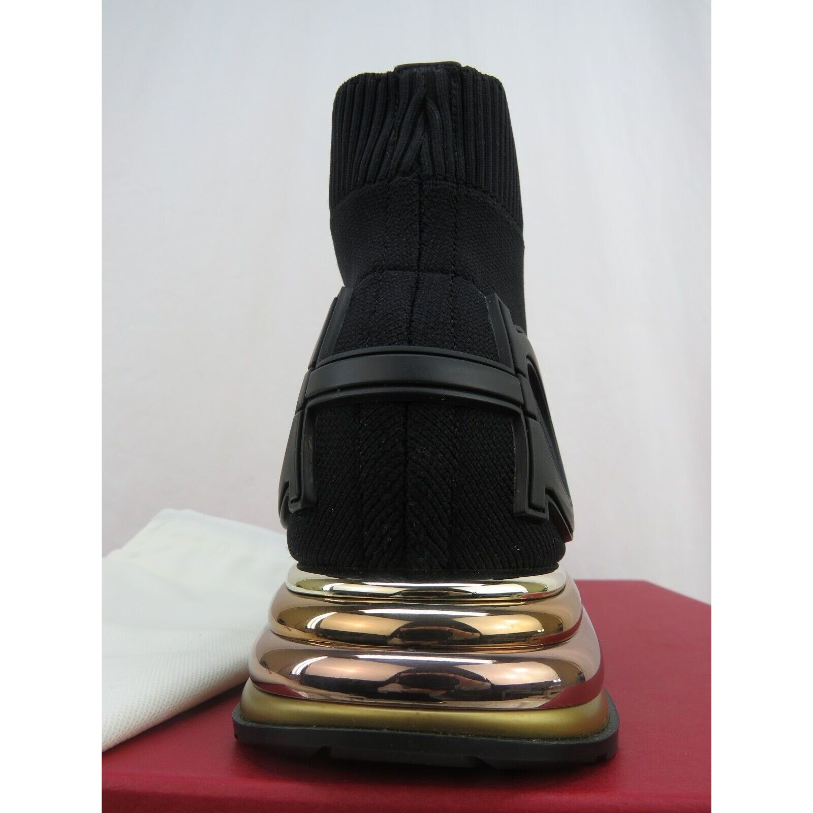 Salvatore Ferragamo FERRAGAMO GARDENA BLACK KNIT GANCINI LOGO SOCK BOOTS 6.5 C Size US 6.5 / IT 36.5 - 12 Thumbnail