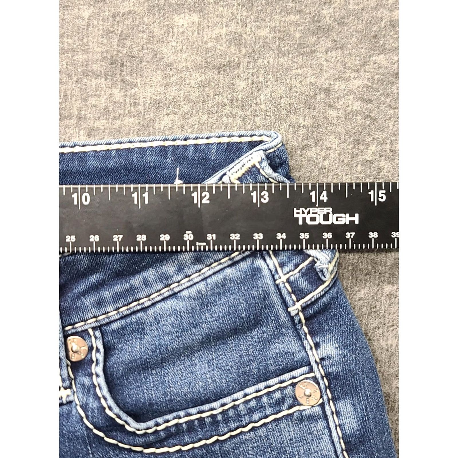 True Religion True Religion Jennie Big T Curvy Mid Rise Skinny Jeans Women 26x28 Blue Stretch Denim 5-Pocket Zipper Size 26" / US 2 / IT 38 - 5 Thumbnail
