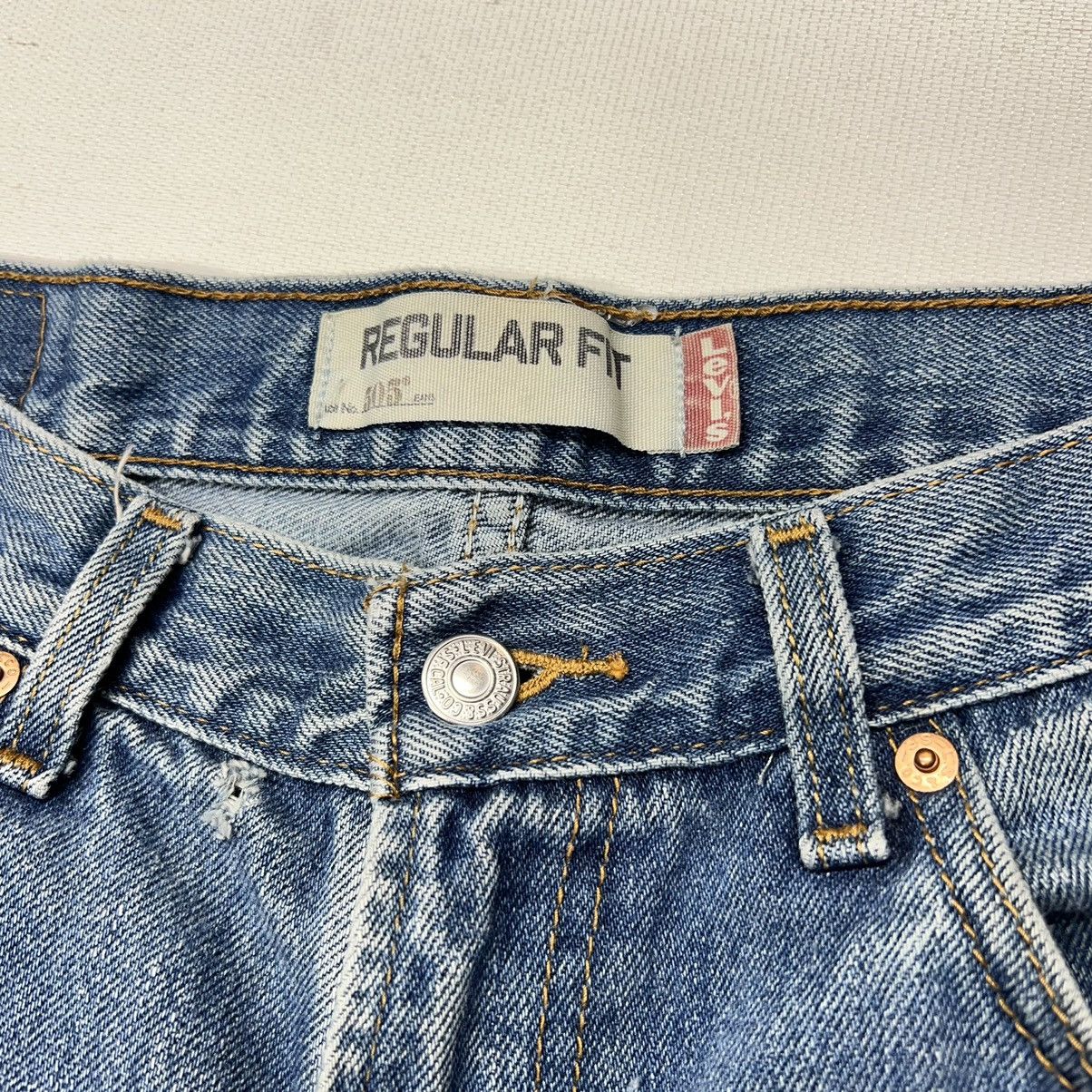 Levi's × Vintage Levis 505 Jeans Blue Straight Regular Fit Distressed Baggy Size US 33 - 8 Thumbnail