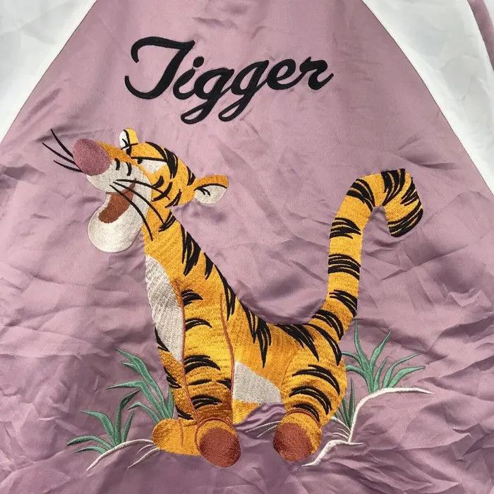 Disney Vintage SUKAJAN TIGGER WINNIE The POOH Japan Souvenir Jacket Size L / US 10 / IT 46 - 4 Thumbnail
