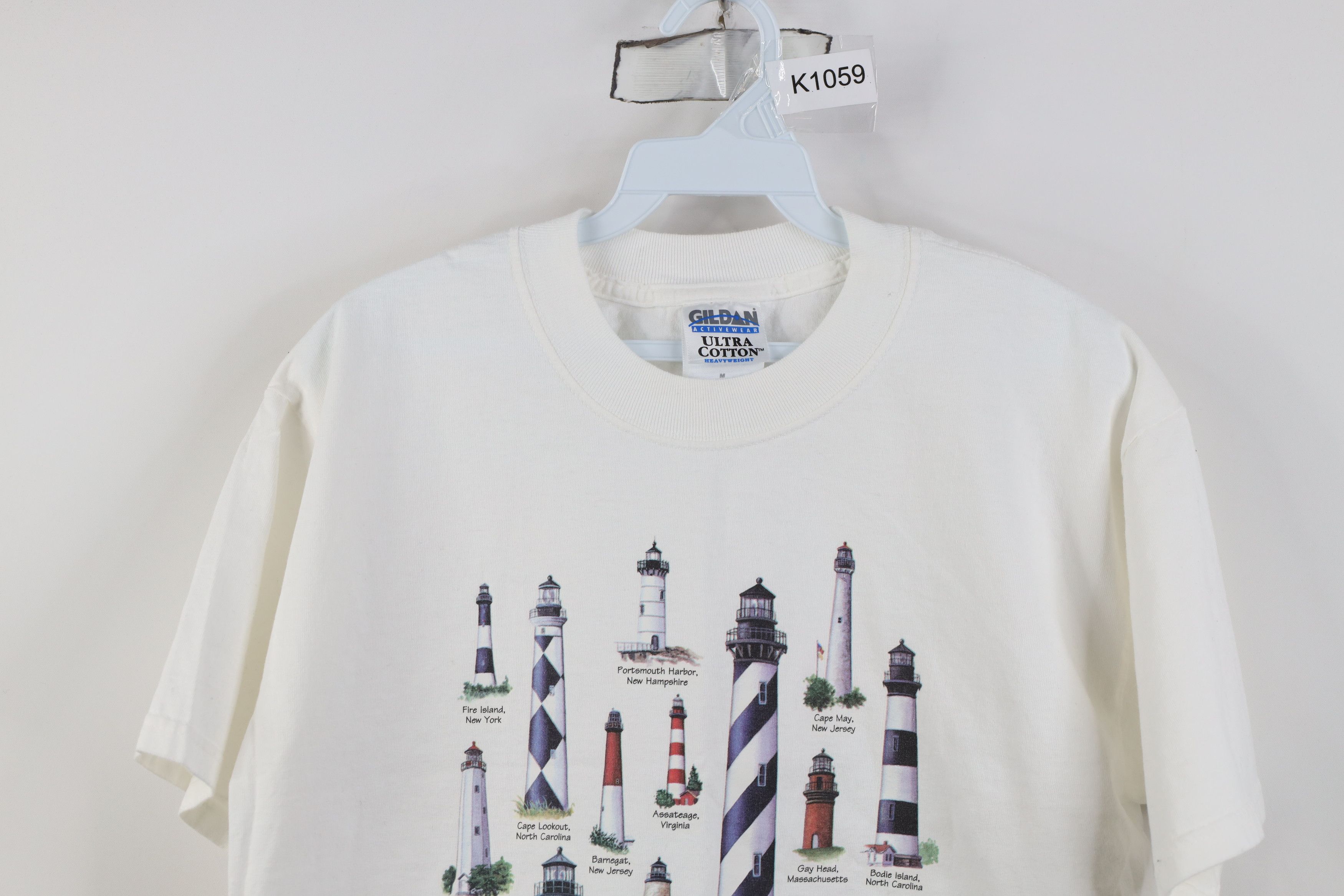 Vintage Vintage 90s Lights Bar Harbor Maine Lighthouse T-Shirt Size M / US 6-8 / IT 42-44 - 2 Thumbnail