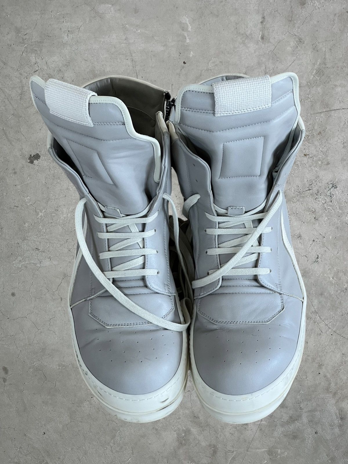 Rick Owens Rick Owens Leather Geobaskets Size US 13 / EU 46 - 3 Thumbnail