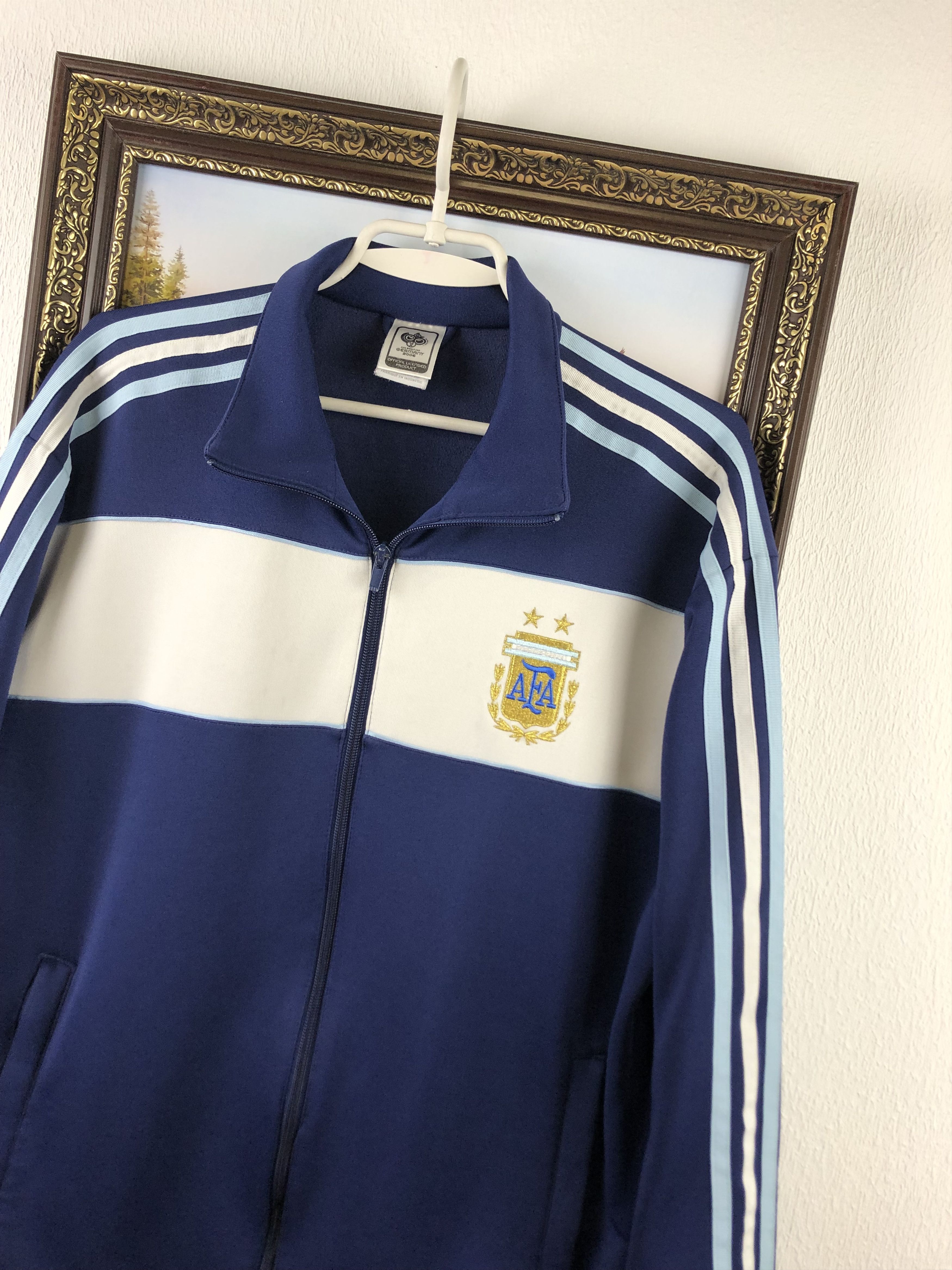 Adidas × Vintage Vintage Argentina Football Jacket Soccer World Cup Track Size US L / EU 52-54 / 3 - 4 Thumbnail