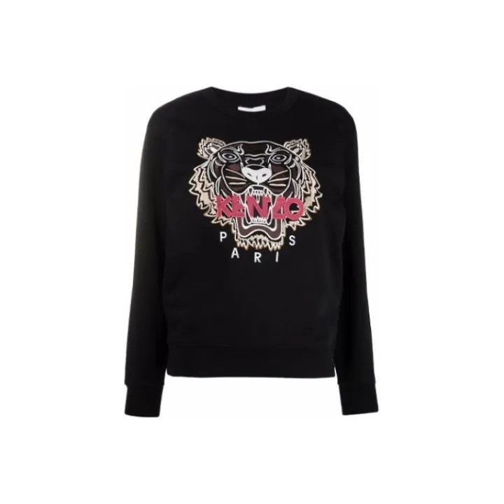 Kenzo KENZO Black Tiger Embroidered Sweatshirt for Women -2507 Size XS / US 0-2 / IT 36-38 - 1 Thumbnail