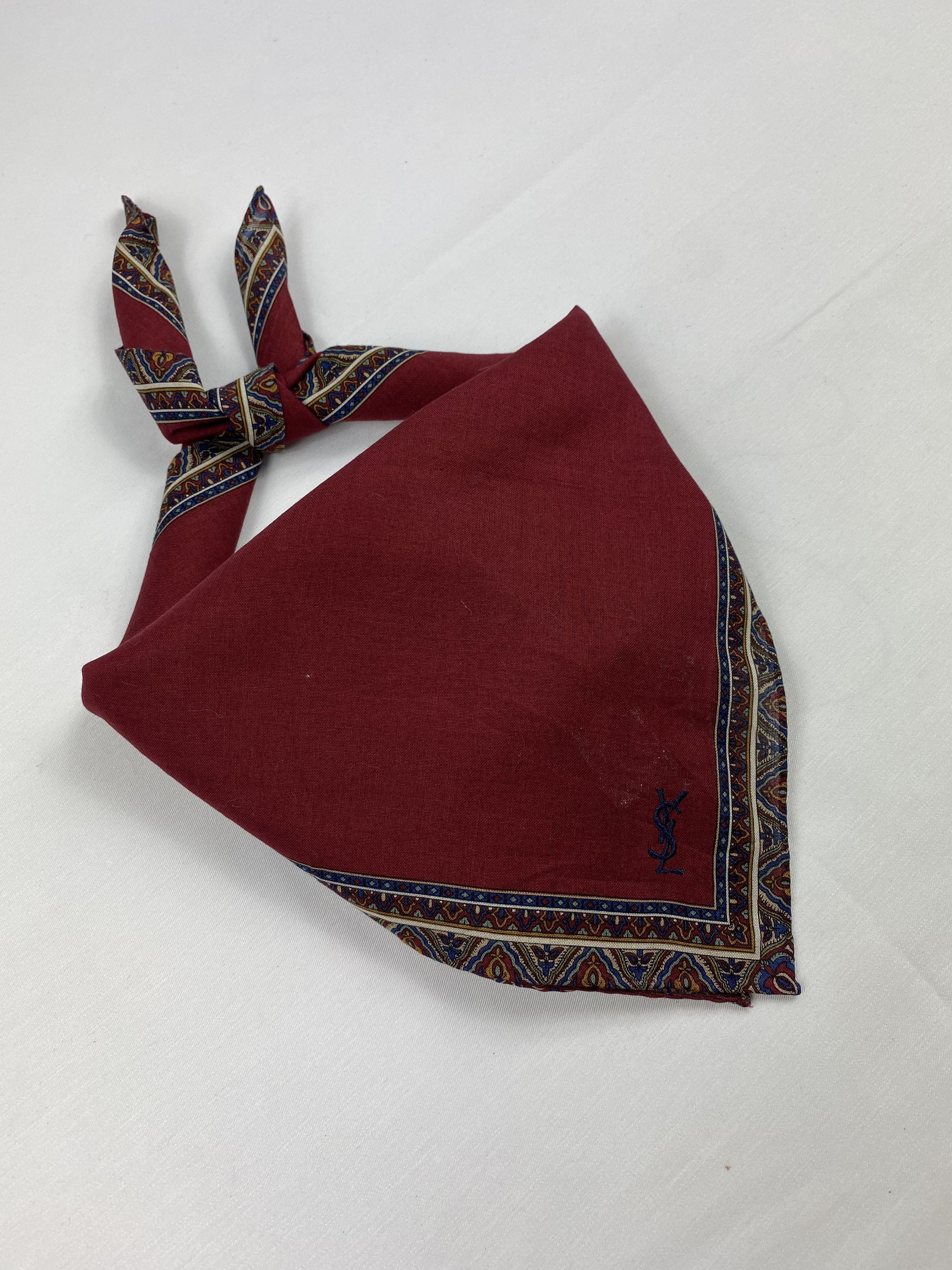 Yves Saint Laurent Yves Saint Laurent Handkerchief / Bandana / Neckerchief Size ONE SIZE - 2 Thumbnail