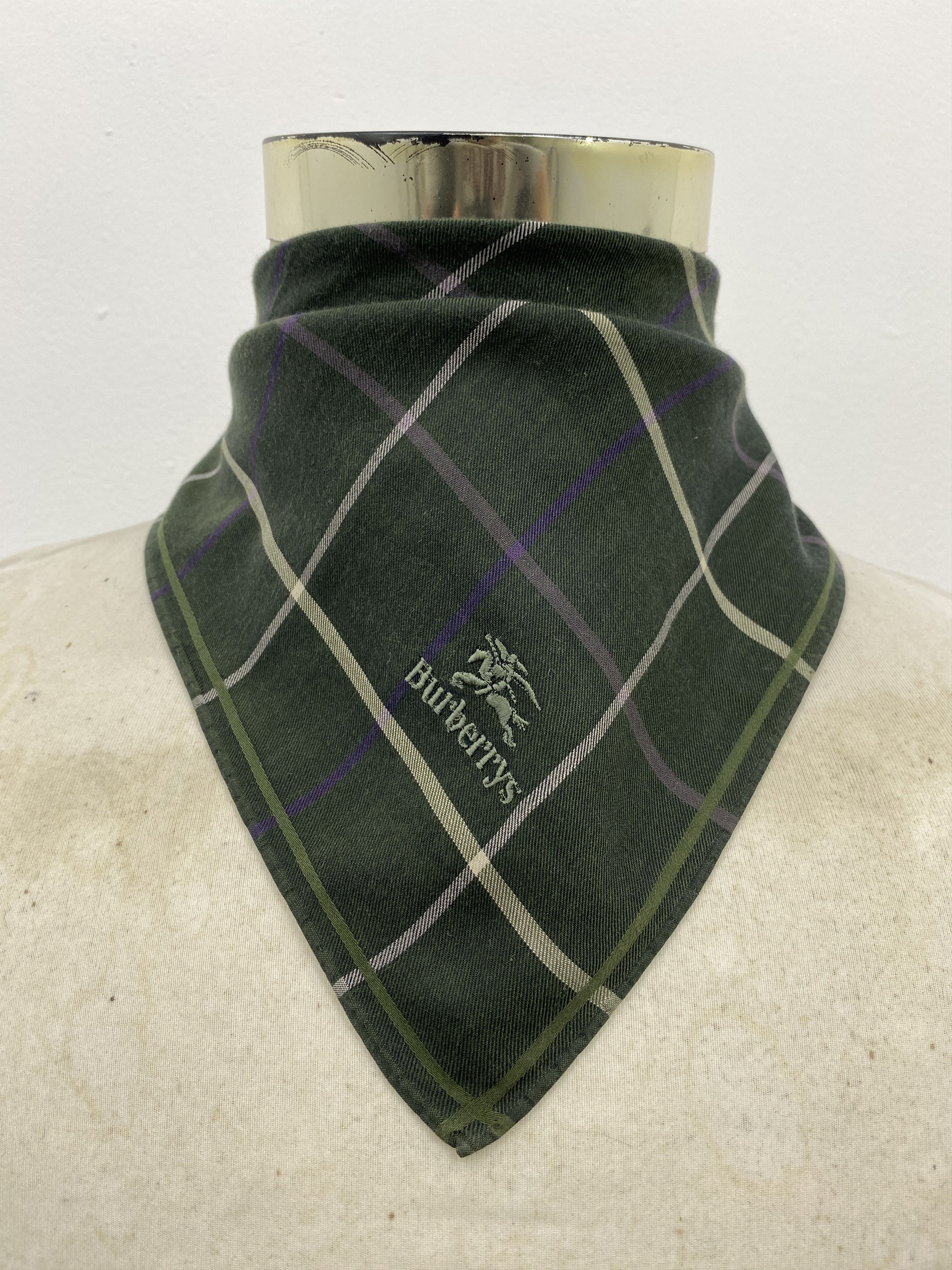Burberry Burberry Nova Check Handkerchief Neckerchief Bandana HKC0375 Size ONE SIZE - 2 Thumbnail