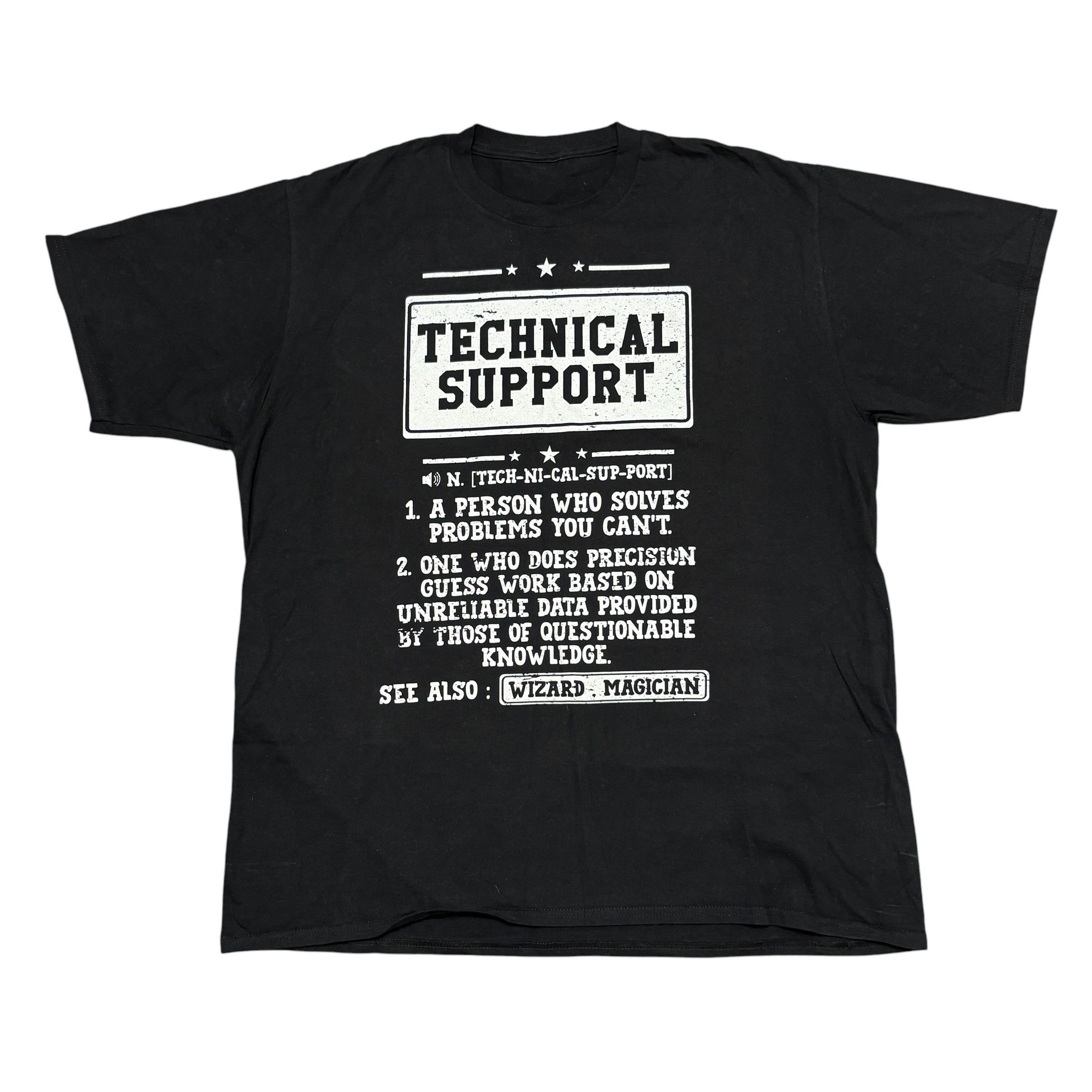 Vintage Humor Shirt Technical Support Tech Computer Microsoft Funny Size US XL / EU 56 / 4 - 1 Thumbnail