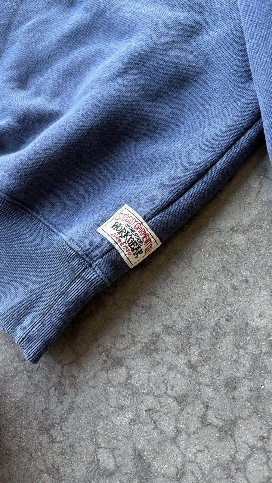 Stussy blue stussy work wear crewneck Size US S / EU 44-46 / 1 - 3 Thumbnail