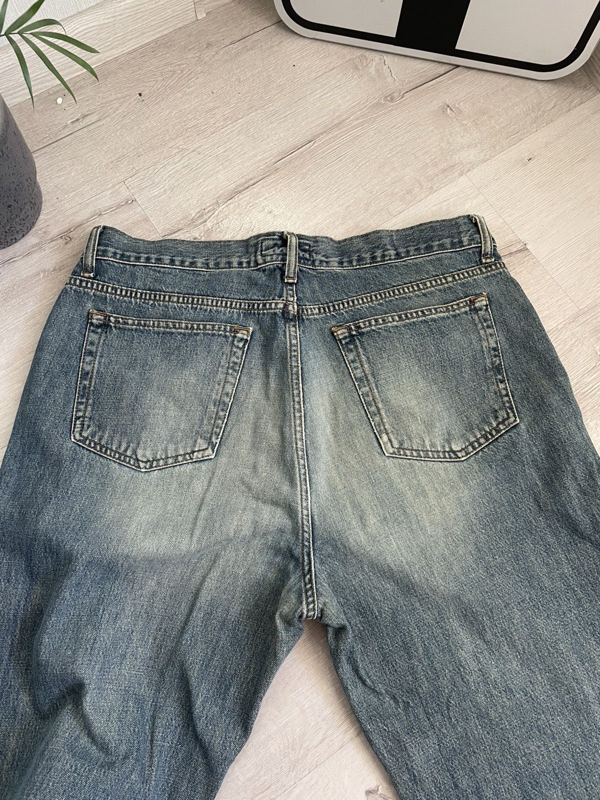 20471120 Vintage Coffee Fade Jeans Distressed Undercover Style Y2k Size US 32 / EU 48 - 10 Thumbnail