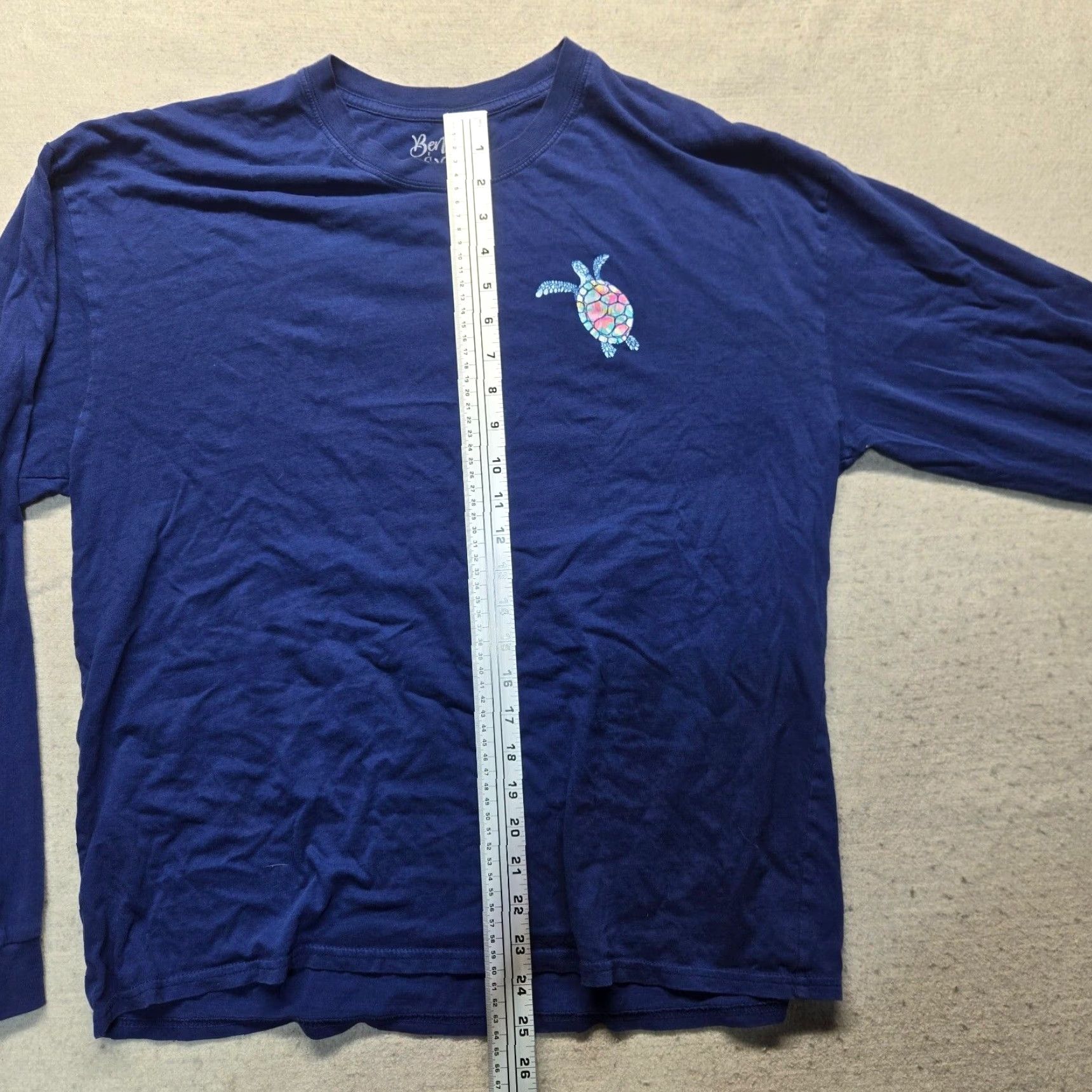 Vintage Vintage Benny and Belle Seas the Day Blue Long Sleeve Cotton Shirt Women 2XL Casual Outdoor Size XXL / US 16-18 / IT 52-54 - 7 Thumbnail