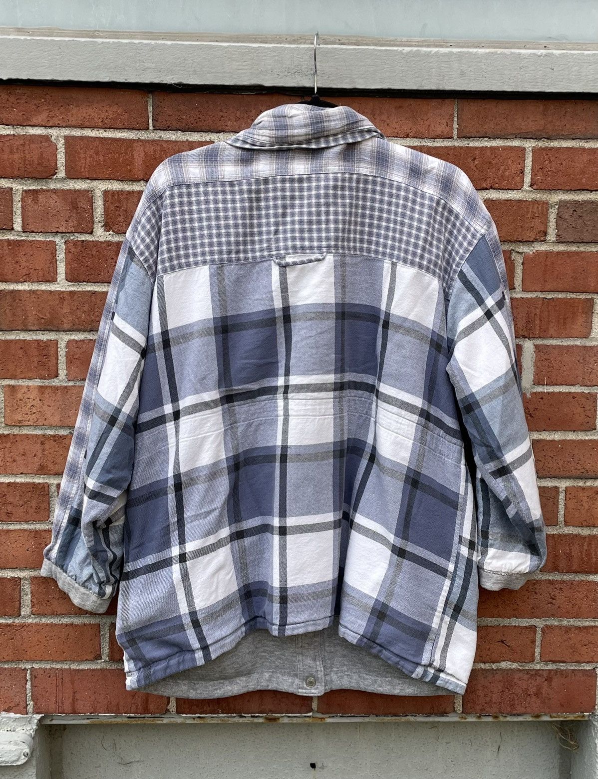 Vintage Vintage Current Seen Jacket Men XL Blue Reversible Plaid Size US XL / EU 56 / 4 - 5 Thumbnail