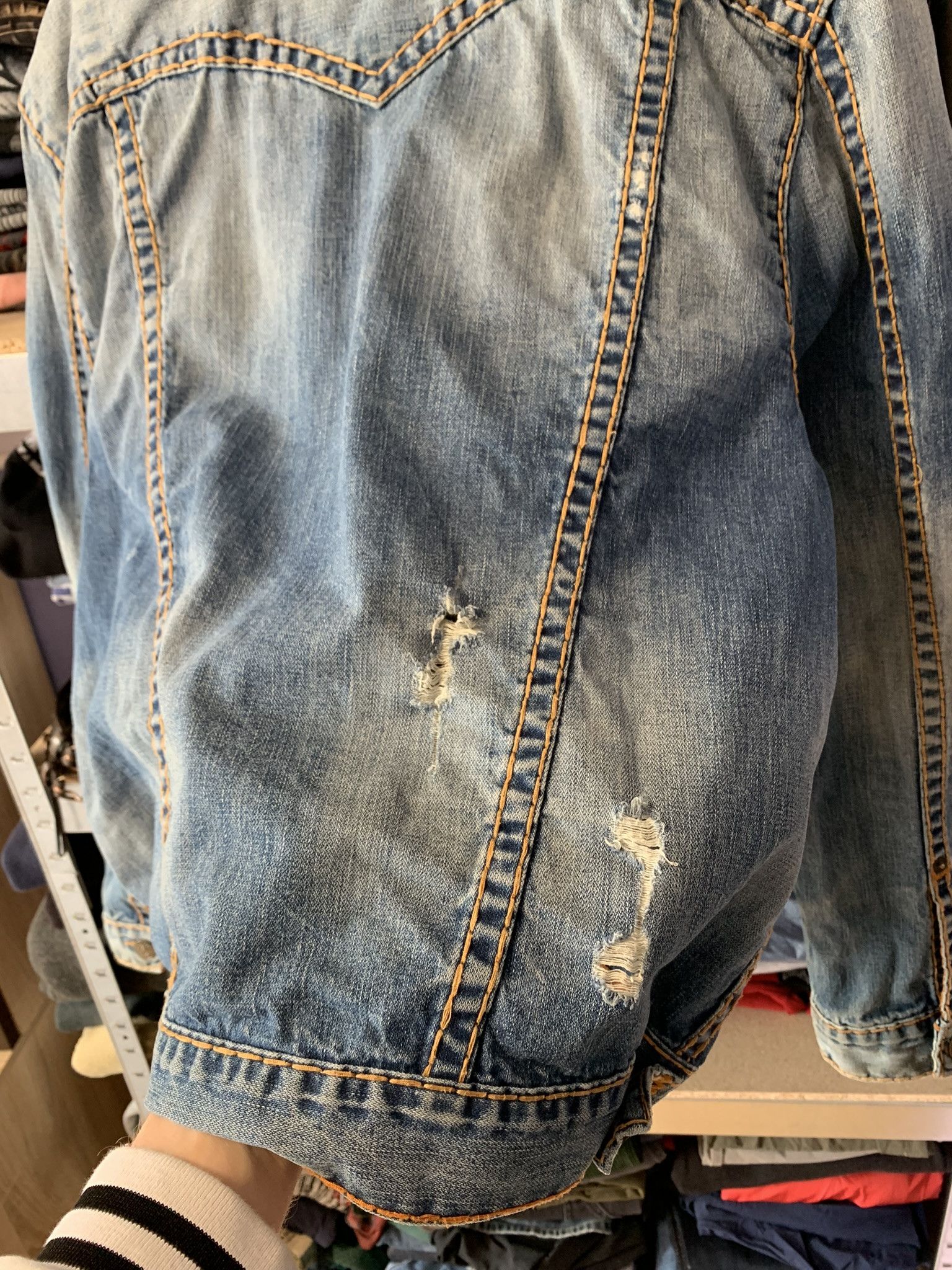 True Religion True Religion Trucker Jean Jacket Jimmy Super T Mens 3XL Size US XL / EU 56 / 4 - 14 Thumbnail