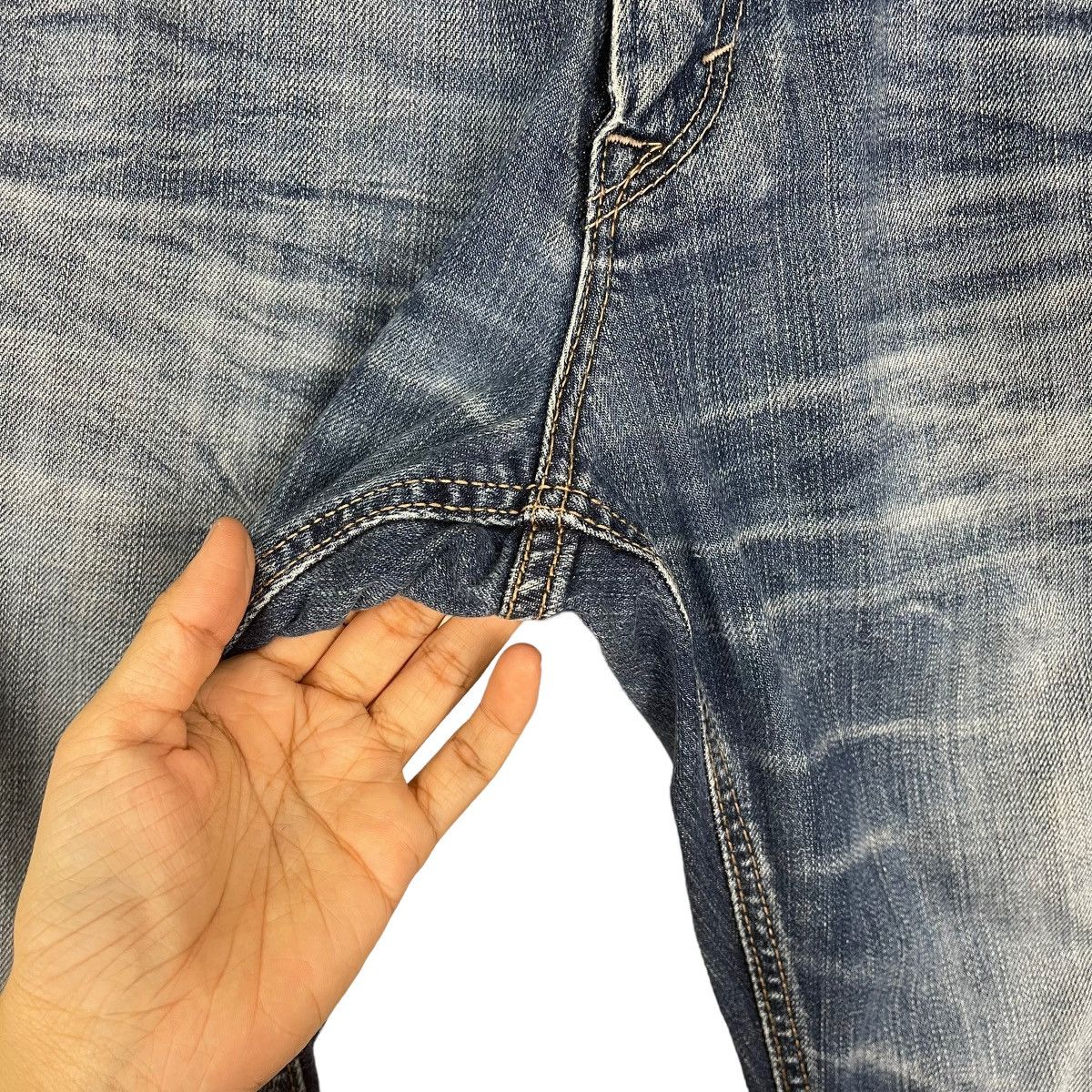Edwin RIOT🔥30x30 Edwin Blue Trip Flare Denim Nice Colour Size US 30 / EU 46 - 10 Thumbnail