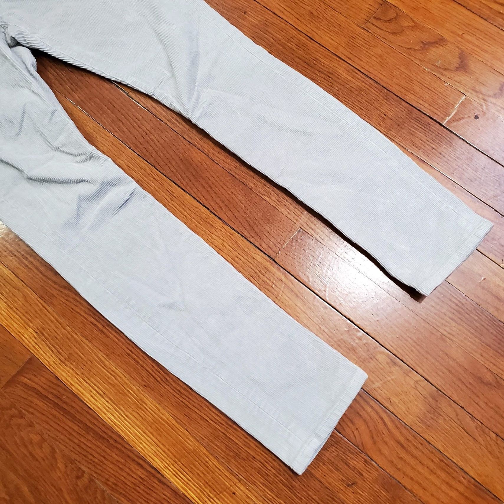 Helmut Lang Helmut Lang Pants Womens 27 Gray Corduroy Skinny Jeggings Stretch Made USA Size 27" / US 4 / IT 40 - 5 Thumbnail