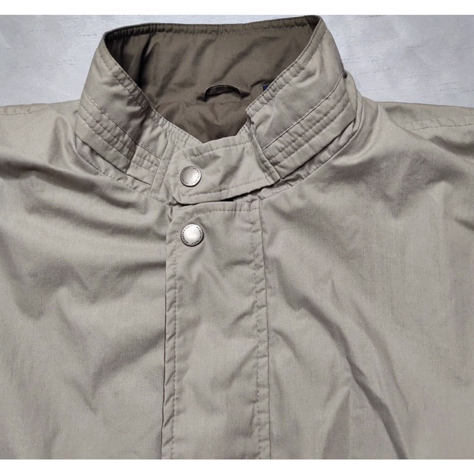 Members Only MEMBERS ONLY MARINER Men L Light Brown Lined Full Zip Windbreaker Jacket EUC Size US L / EU 52-54 / 3 - 3 Thumbnail