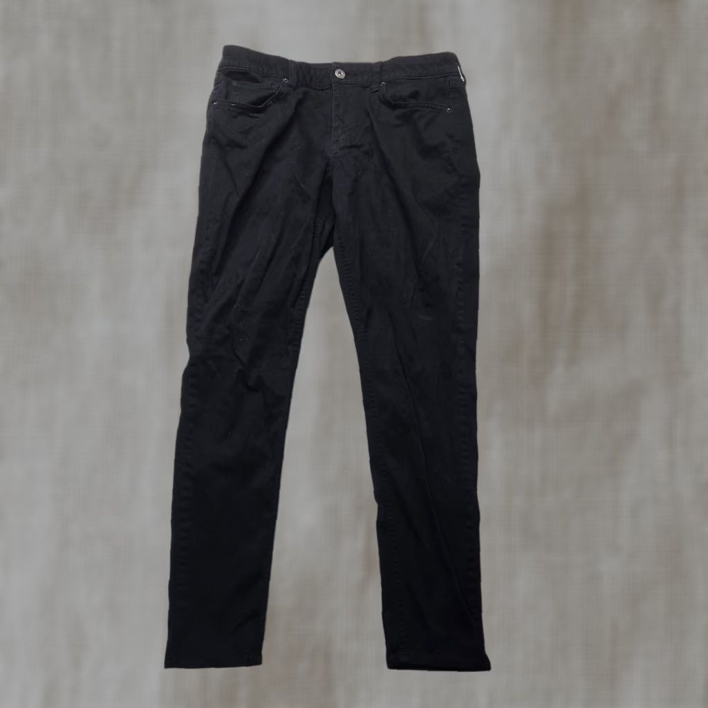 Vintage Arizona Jean Co Womens Junior Size 11 Black Skinny Stretch Denim Jeans 31.5in Inseam Size 32" / US 10 / IT 46 - 1 Thumbnail
