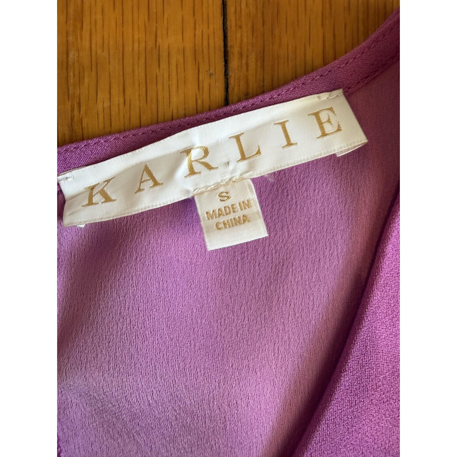 Other Karlie 2 Piece Set Small Purple Ruffle Mini Skirt Crop Tank Size 27" / US 4 / IT 40 - 9 Thumbnail