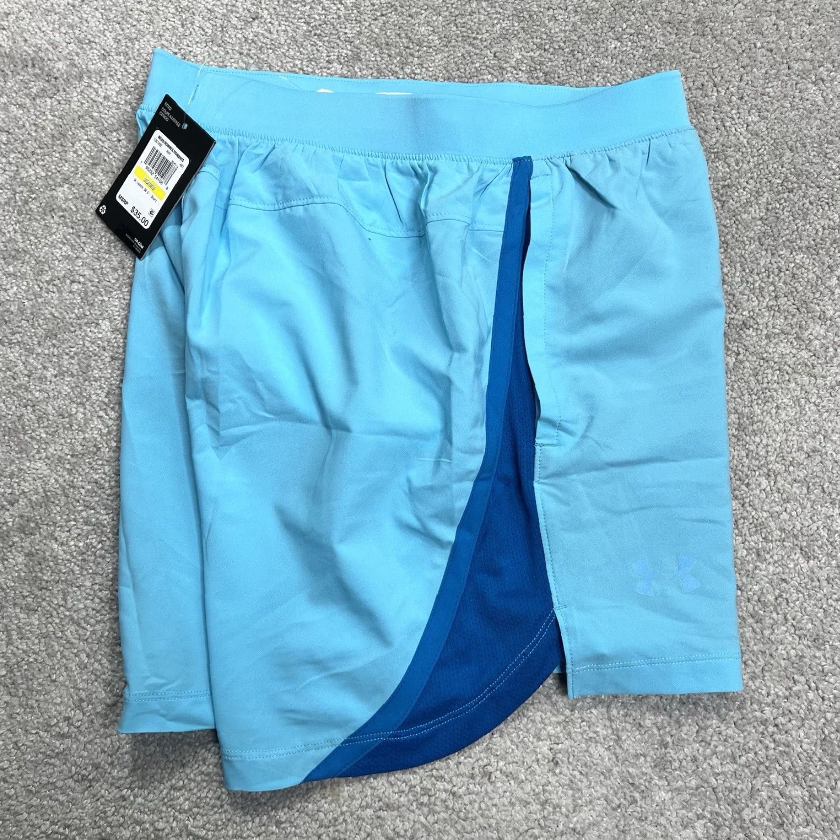 Under Armour Under Armour UA Launch Shorts Men Medium Blue 5” Athletic Lined Quick Dry NWT Size US 27 - 5 Thumbnail