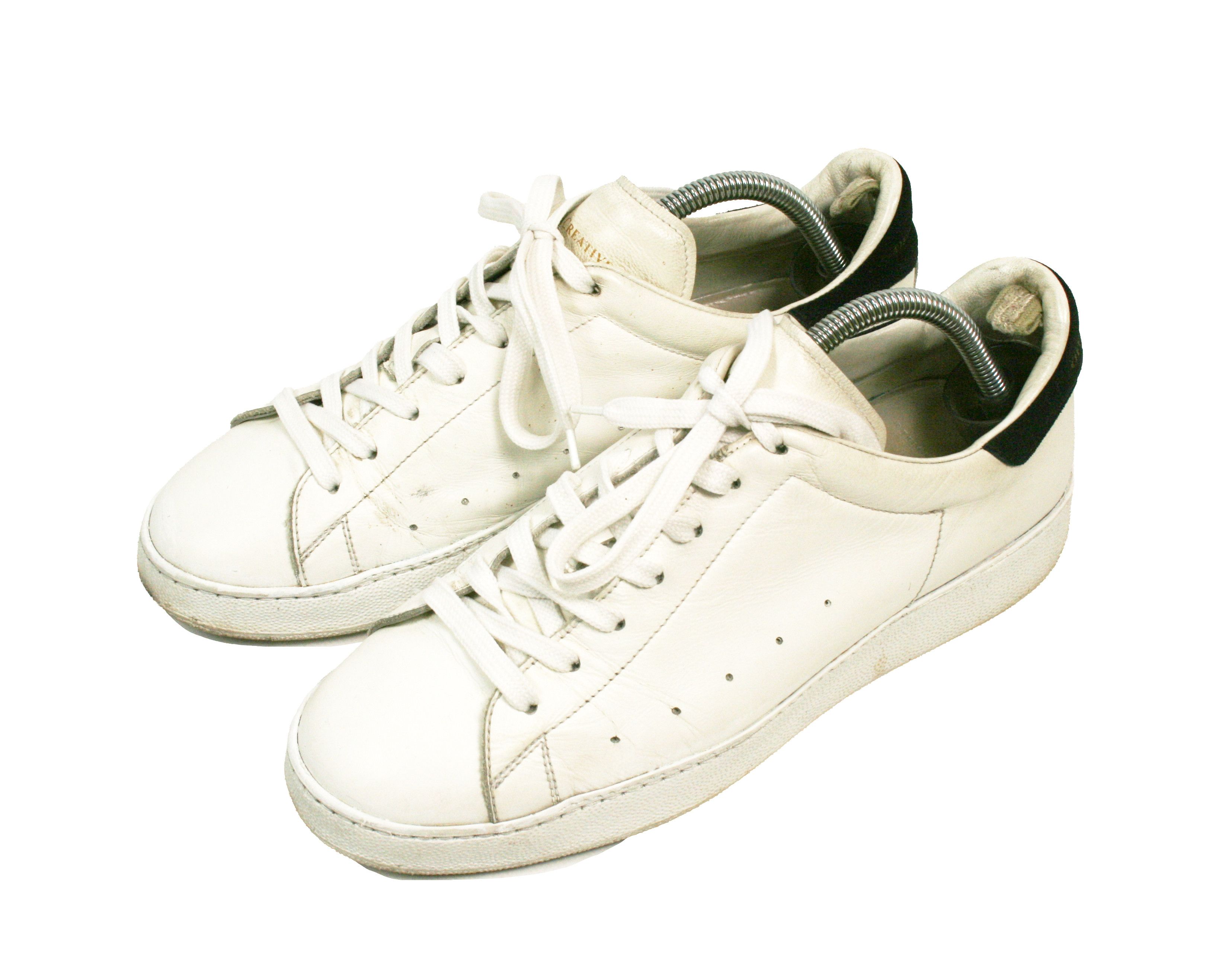 Officine Creative Laboratorio Mover Distressed Low Leather Sneakers Size US 8 / EU 41 - 2 Thumbnail