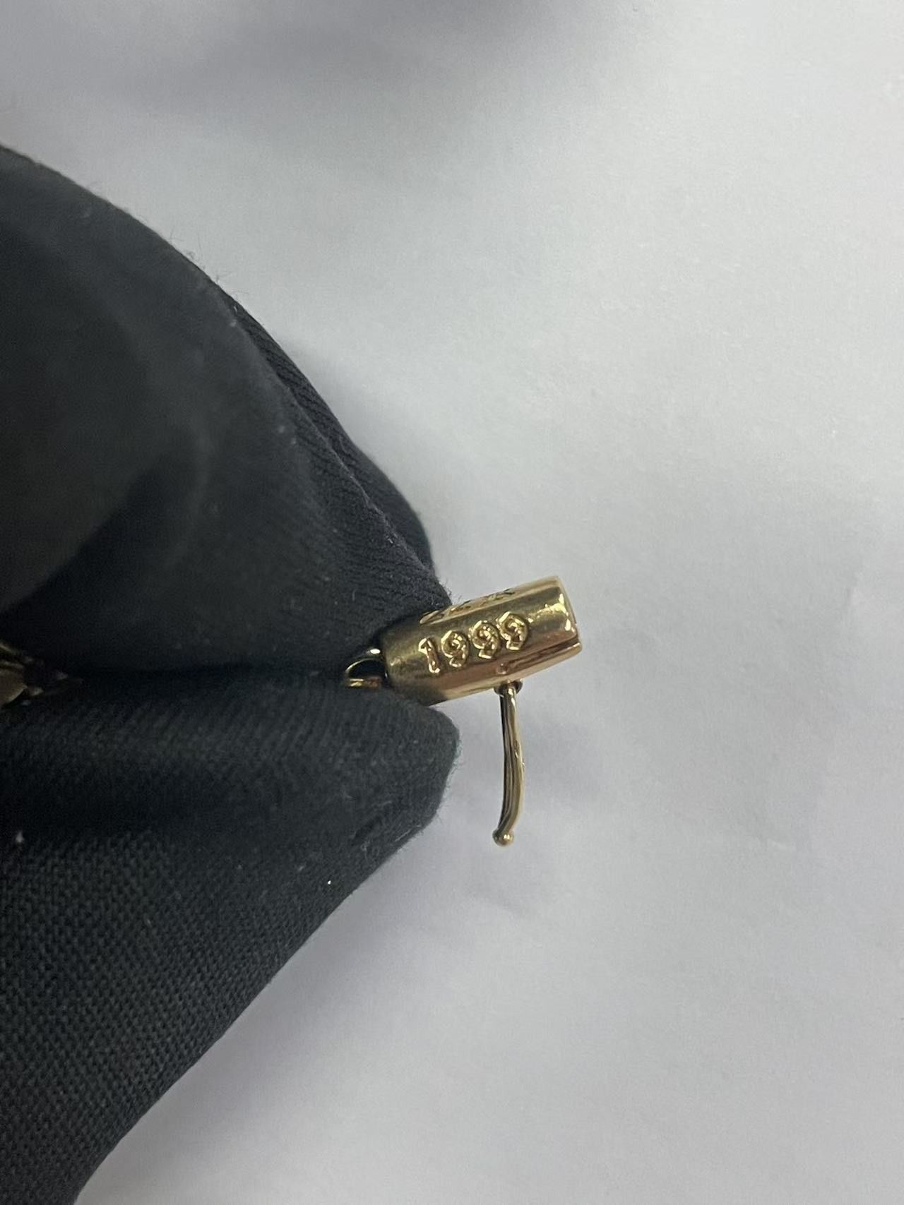 Chrome Hearts Chrome Hearts 22K Gold Diamonds Tiny E Cross Bracelet Size ONE SIZE - 11 Thumbnail