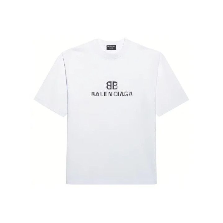 Balenciaga Balenciaga Logo Print White Short Sleeve T-Shirt Size US L / EU 52-54 / 3 - 1 Thumbnail