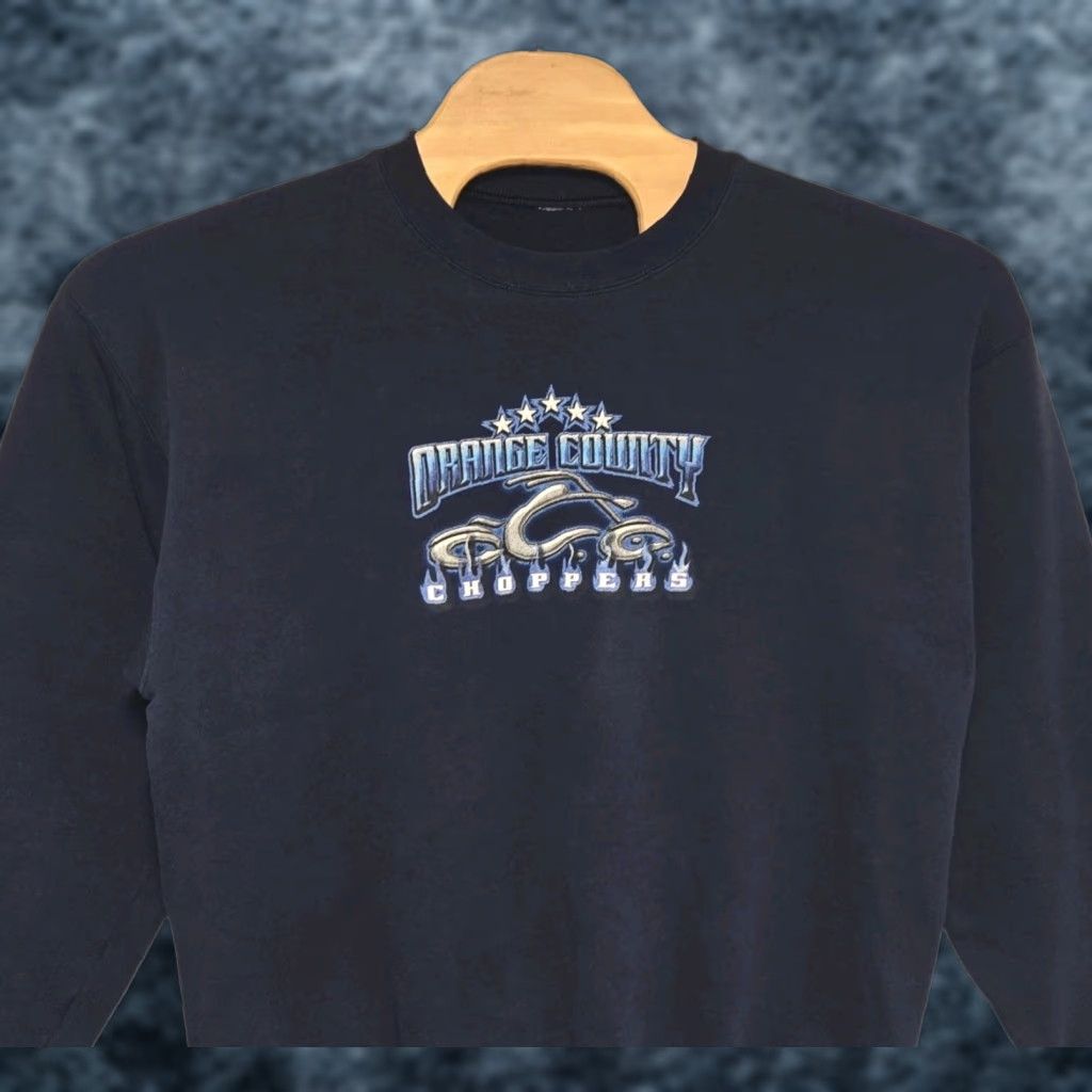 Vintage VINTAGE Orange County Choppers Sweatshirt Men's XL Blue Y2k Motorcycle Bike 90s Biker USA Pullover Sweatshirt Mens XL Blue Size US XL / EU 56 / 4 - 1 Thumbnail