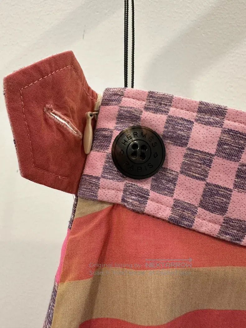 Hermes Hermes Three-color plaid women's petal skirt Size 25" / US 0 / IT 36 - 5 Thumbnail