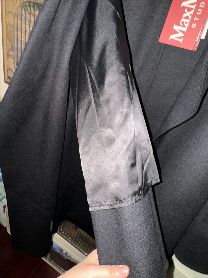 Max Mara Max Mara Genuine wool and cashmere black coat Size XS / US 0-2 / IT 36-38 - 3 Thumbnail