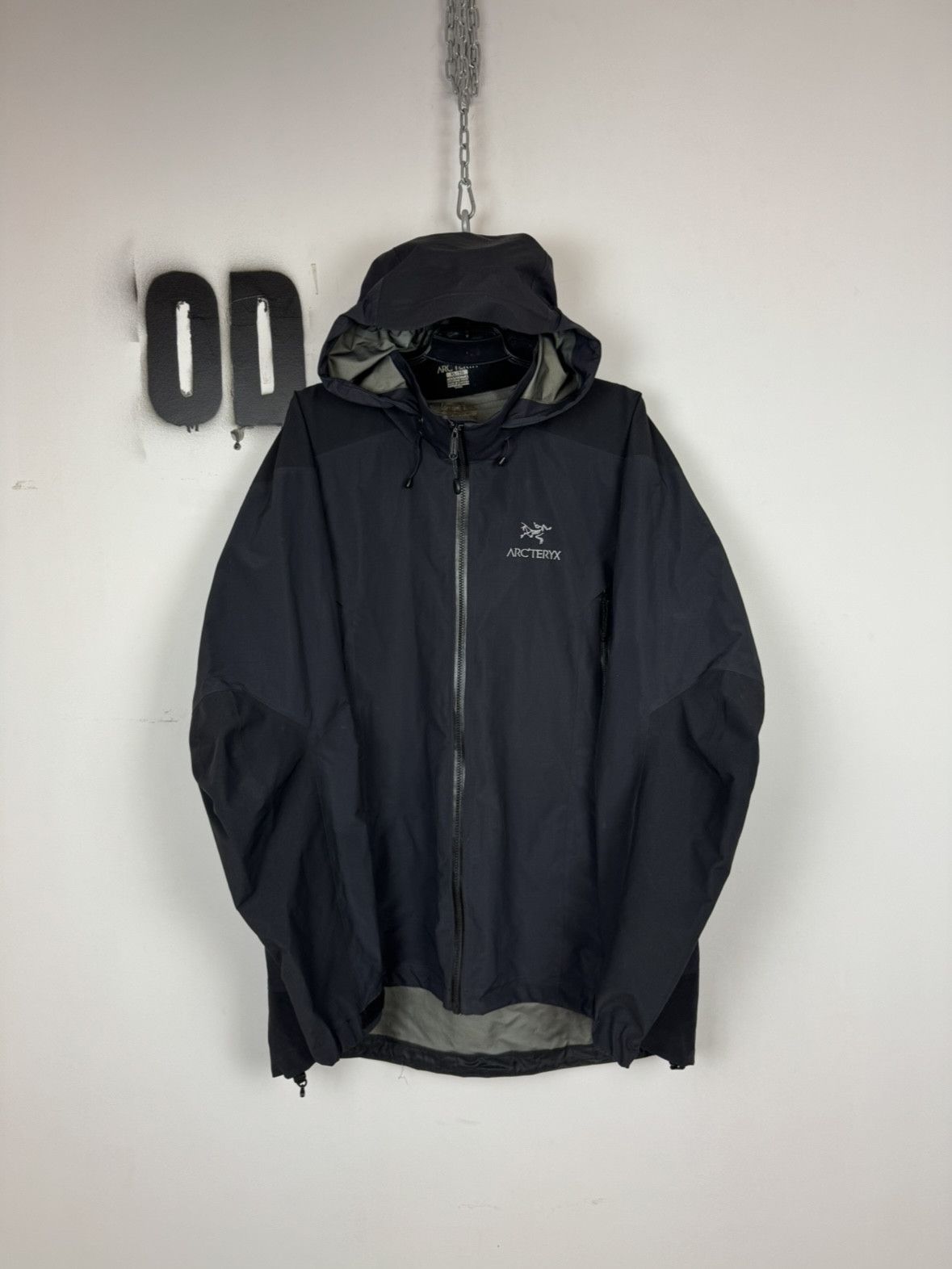 Arcteryx Goretex Pro Shell Black Jacket Vintage Size XL