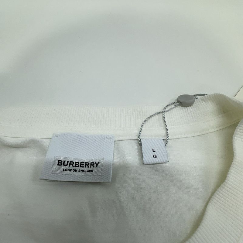 Burberry Burberry Men's SS22 White Cotton T-Shirt 0079 Size US L / EU 52-54 / 3 - 1 Thumbnail