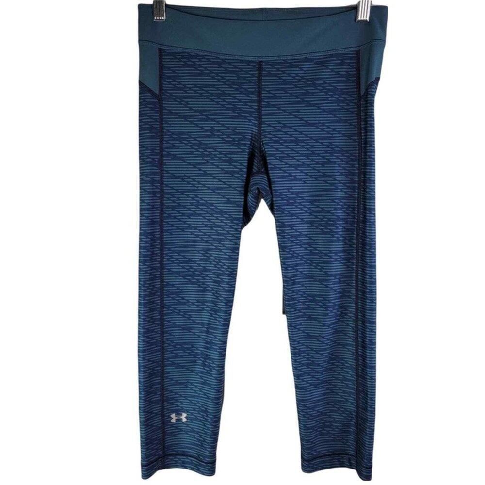 Under Armour Under Armour Womens S HeatGear Capri Leggings Health Goth Cy Size 27" / US 4 / IT 40 - 10 Thumbnail