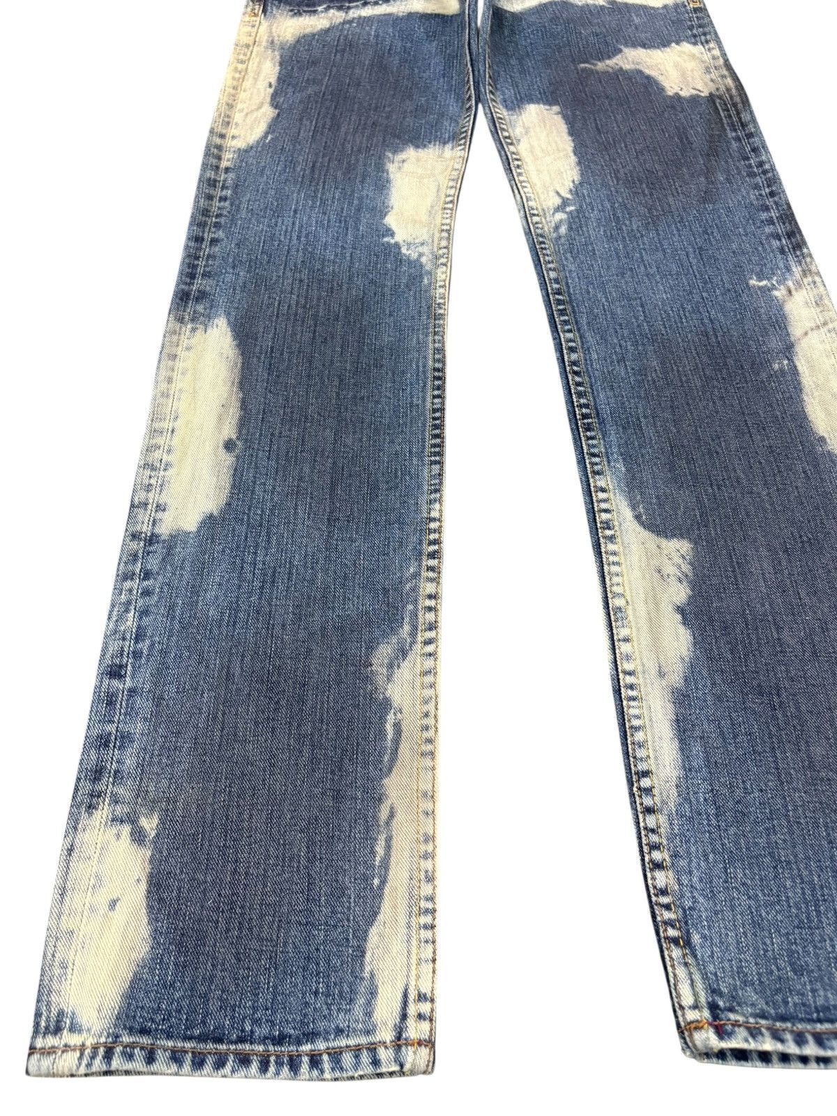Japanese Brand Vintage Japanese Brand Bleached Jeans Size US 30 / EU 46 - 6 Thumbnail