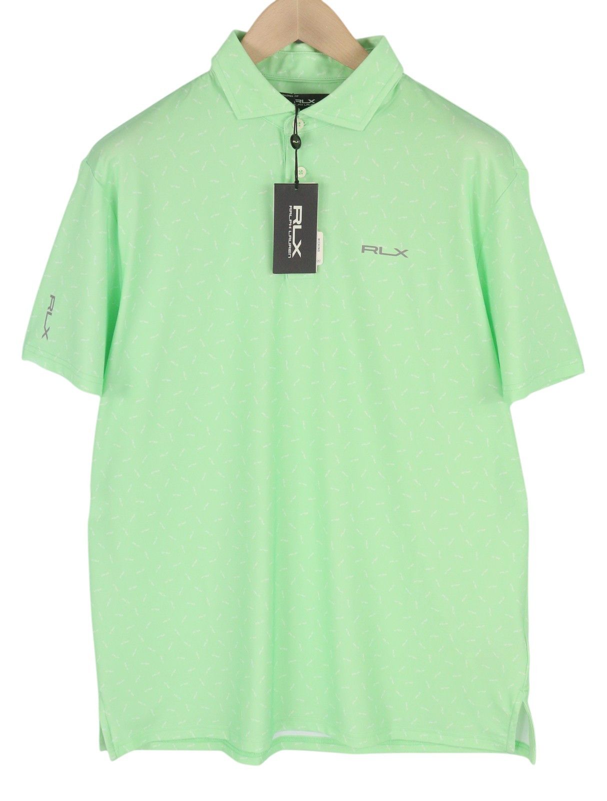 RLX Ralph Lauren GOLF L Green Patterned Wicking Tee 84564 Size US L / EU 52-54 / 3 - 1 Thumbnail