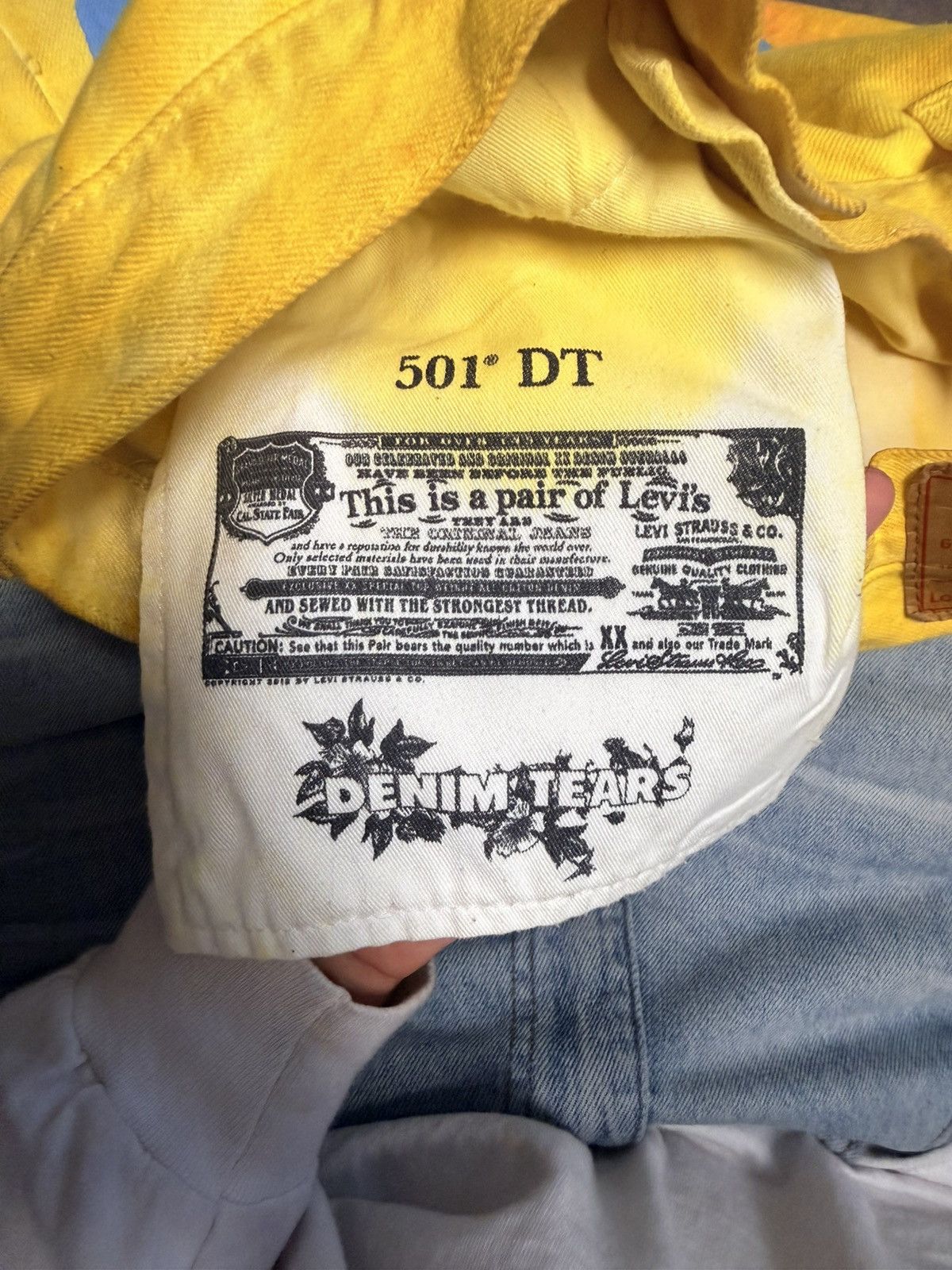 (B).Stroy × DENIM TEARS Bstroy x Denim Tears Multicolor Two tone Jeans Size US 34 / EU 50 - 9 Thumbnail