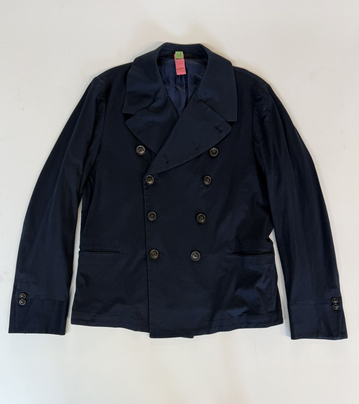 Paul Smith Paul Smith Mainline Navy Double-Breasted cropped Peacoat-XL Size US XL / EU 56 / 4 - 9 Thumbnail