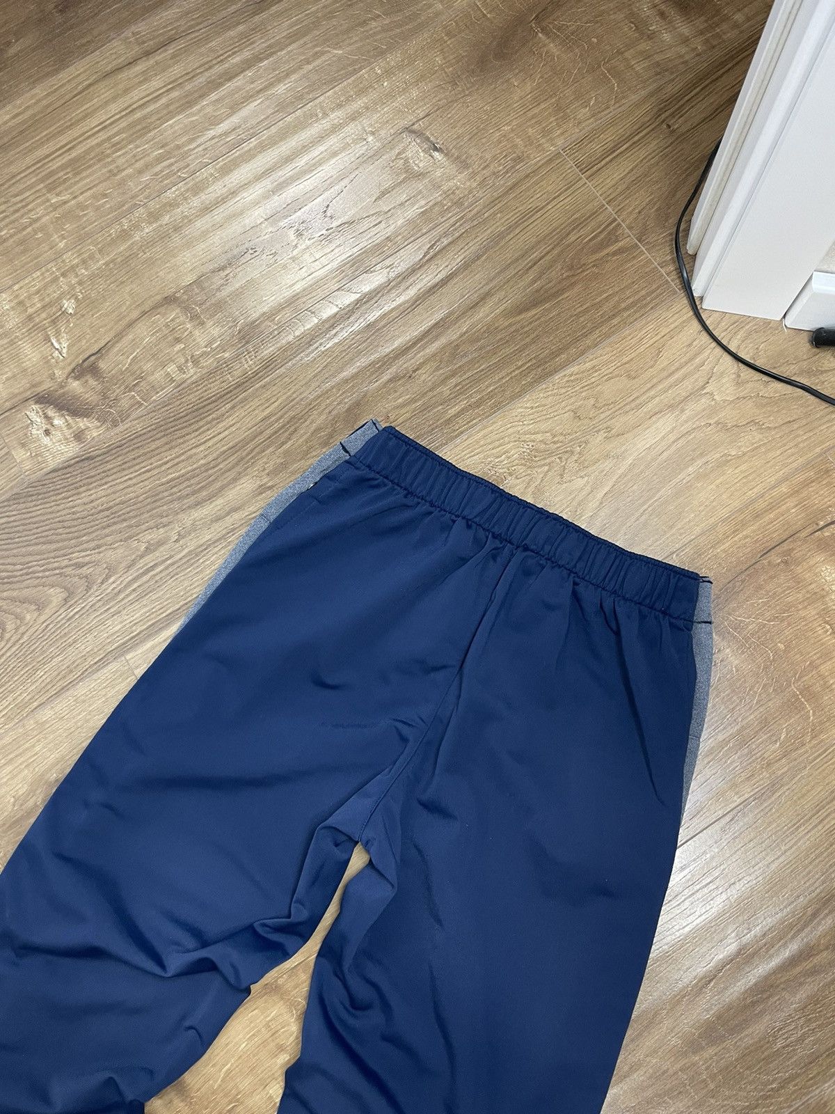 Nike × Vintage Vintage Nike Y2K Style Blue Drill Side Buttons Sweatpants Size US 30 / EU 46 - 14 Thumbnail