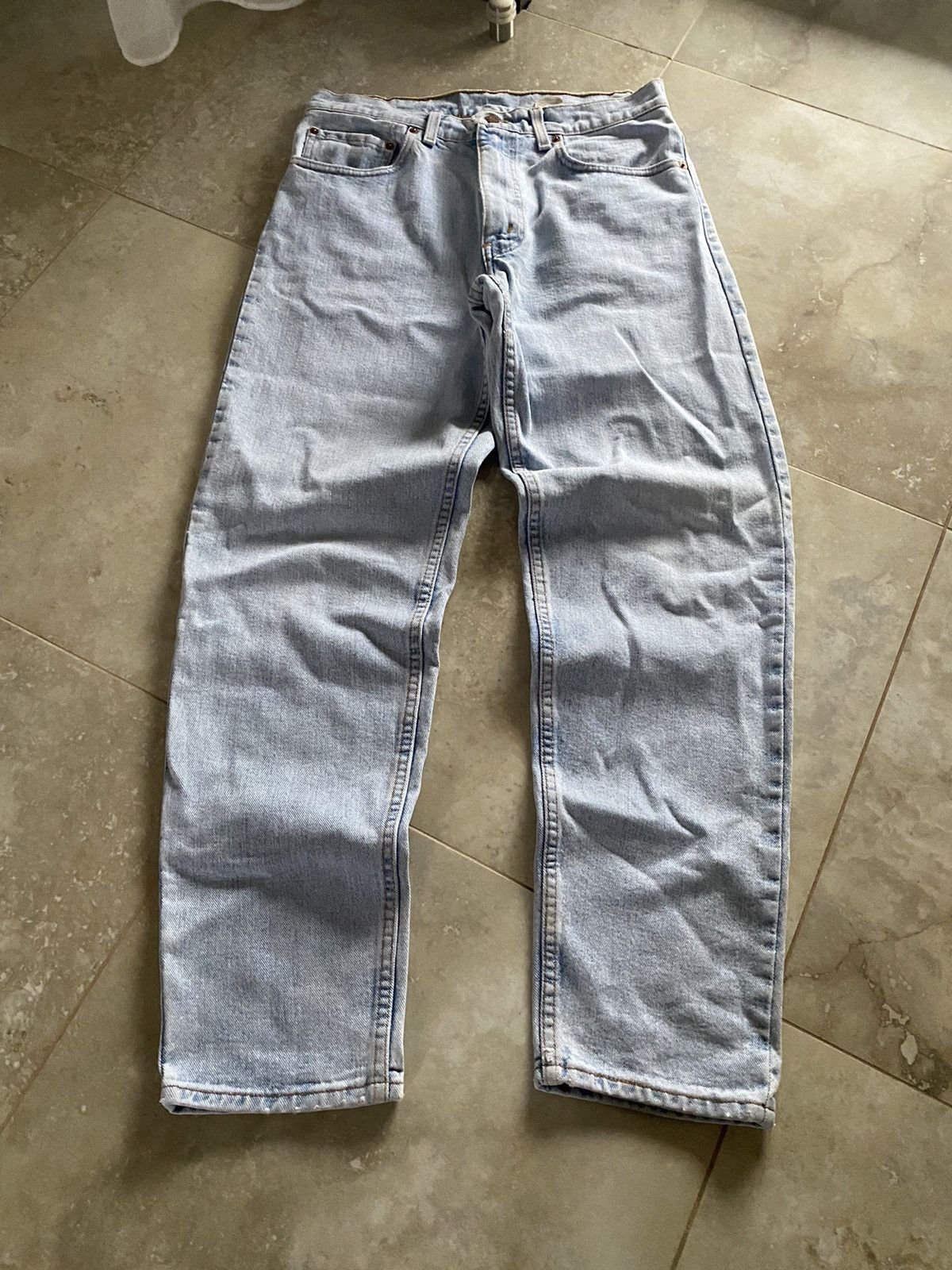 Levi's Vintage Levis 2000s Baggy Jeans Y2K Made in Usa Workwear 550 Size US 32 / EU 48 - 1 Thumbnail