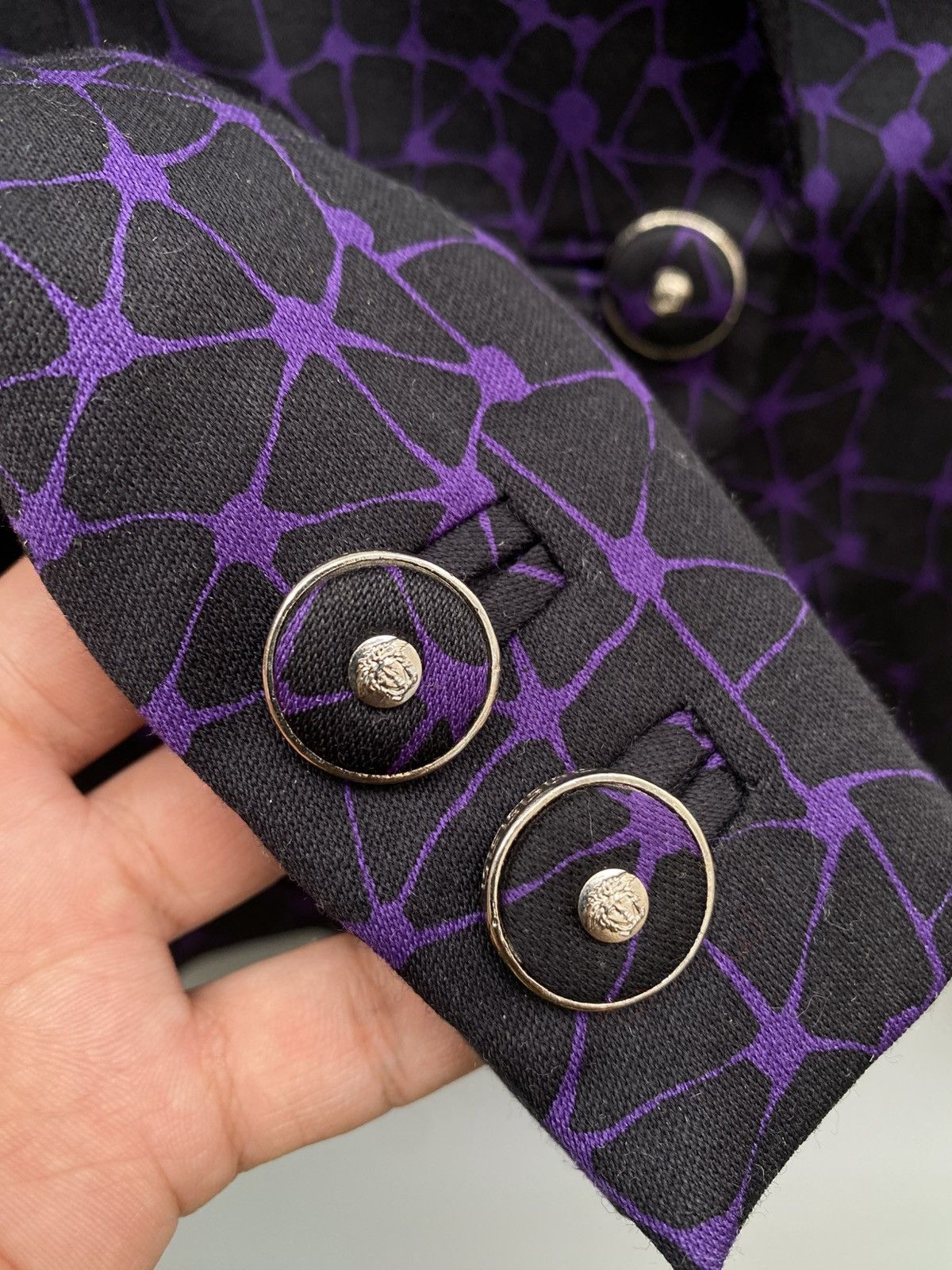 Versace Rare A/W 1996 Versace Couture Web Blazer Size M / US 6-8 / IT 42-44 - 9 Thumbnail